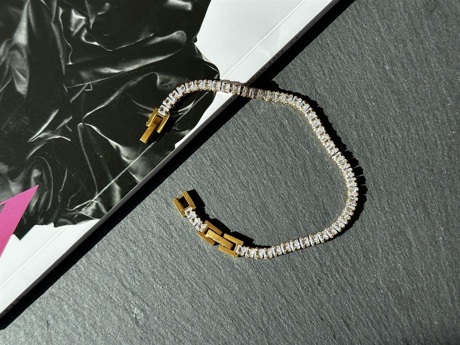 Gold Çelik Su Yolu Bileklik