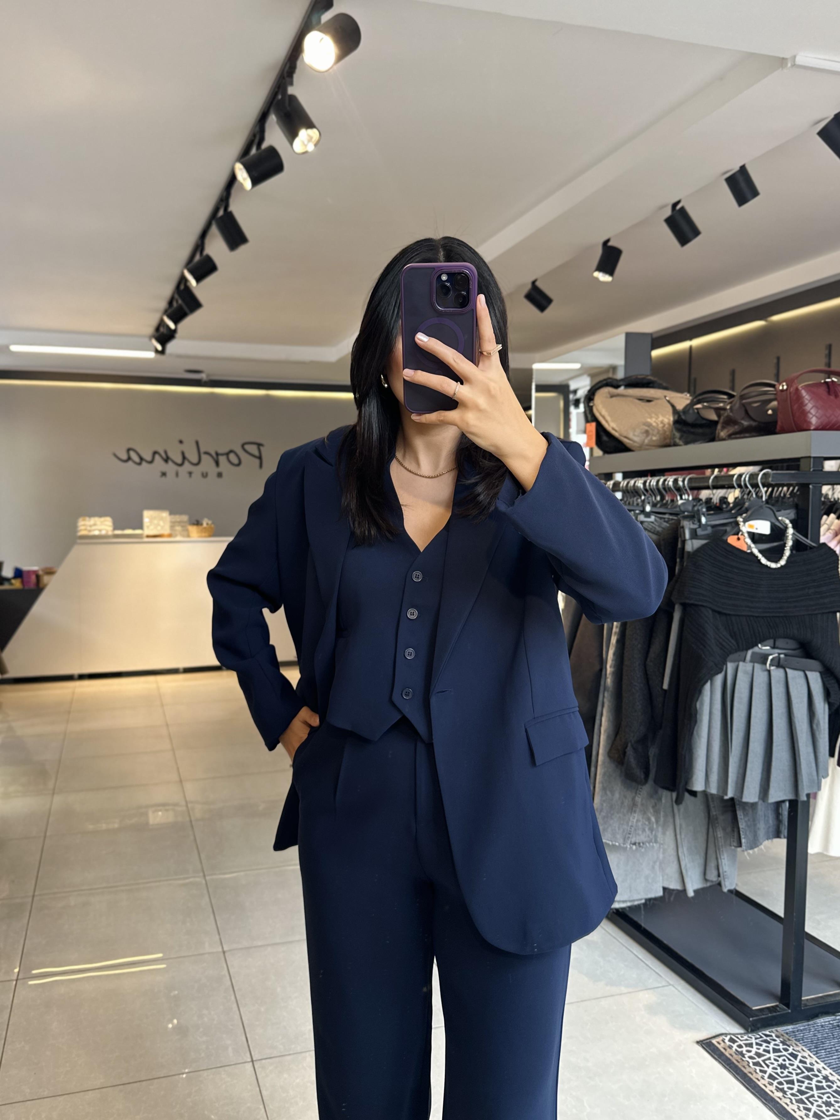 Lacivert Premium Blazer Ceket