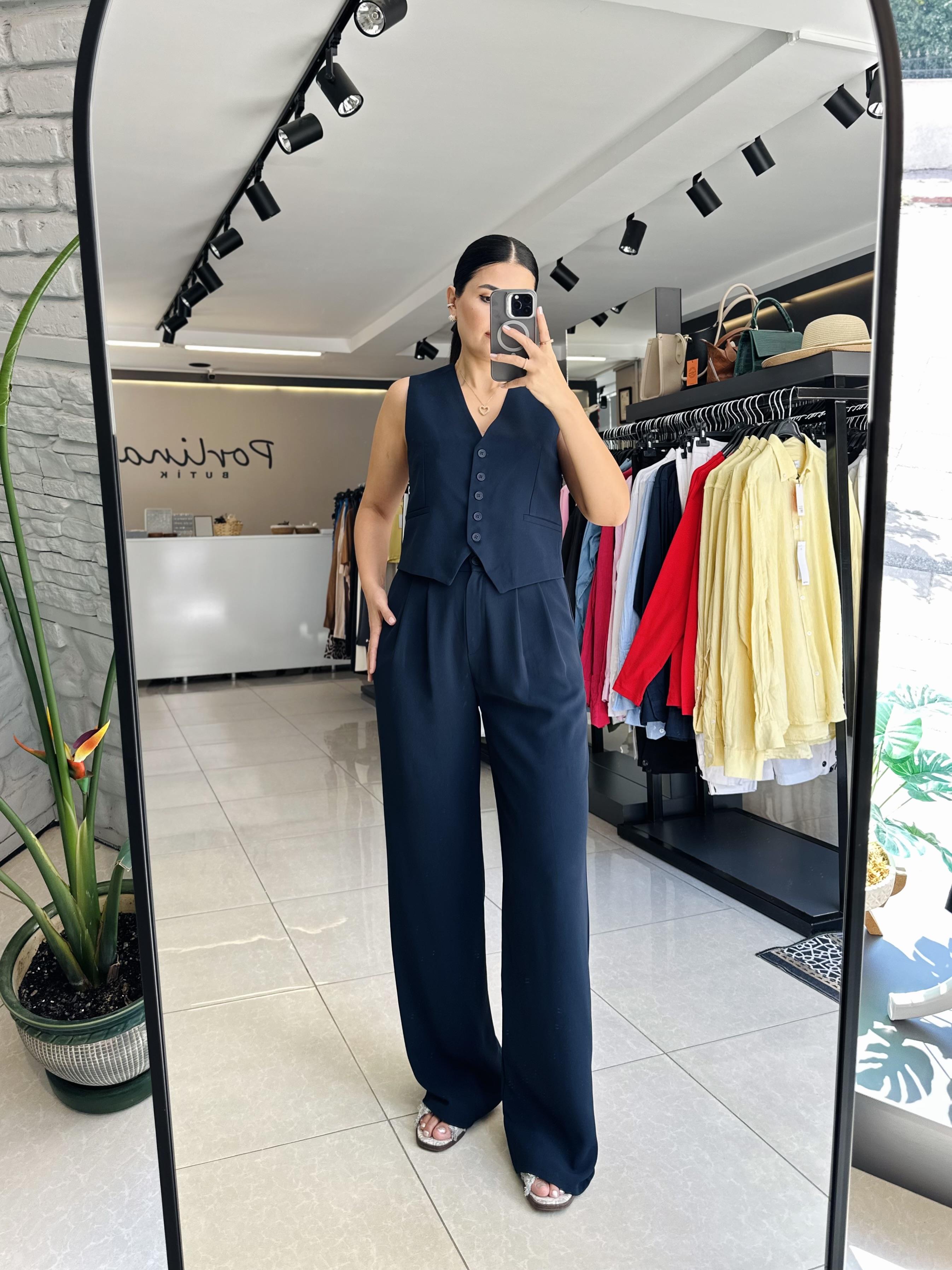 Lacivert Premium Yelek Pantolon Takım