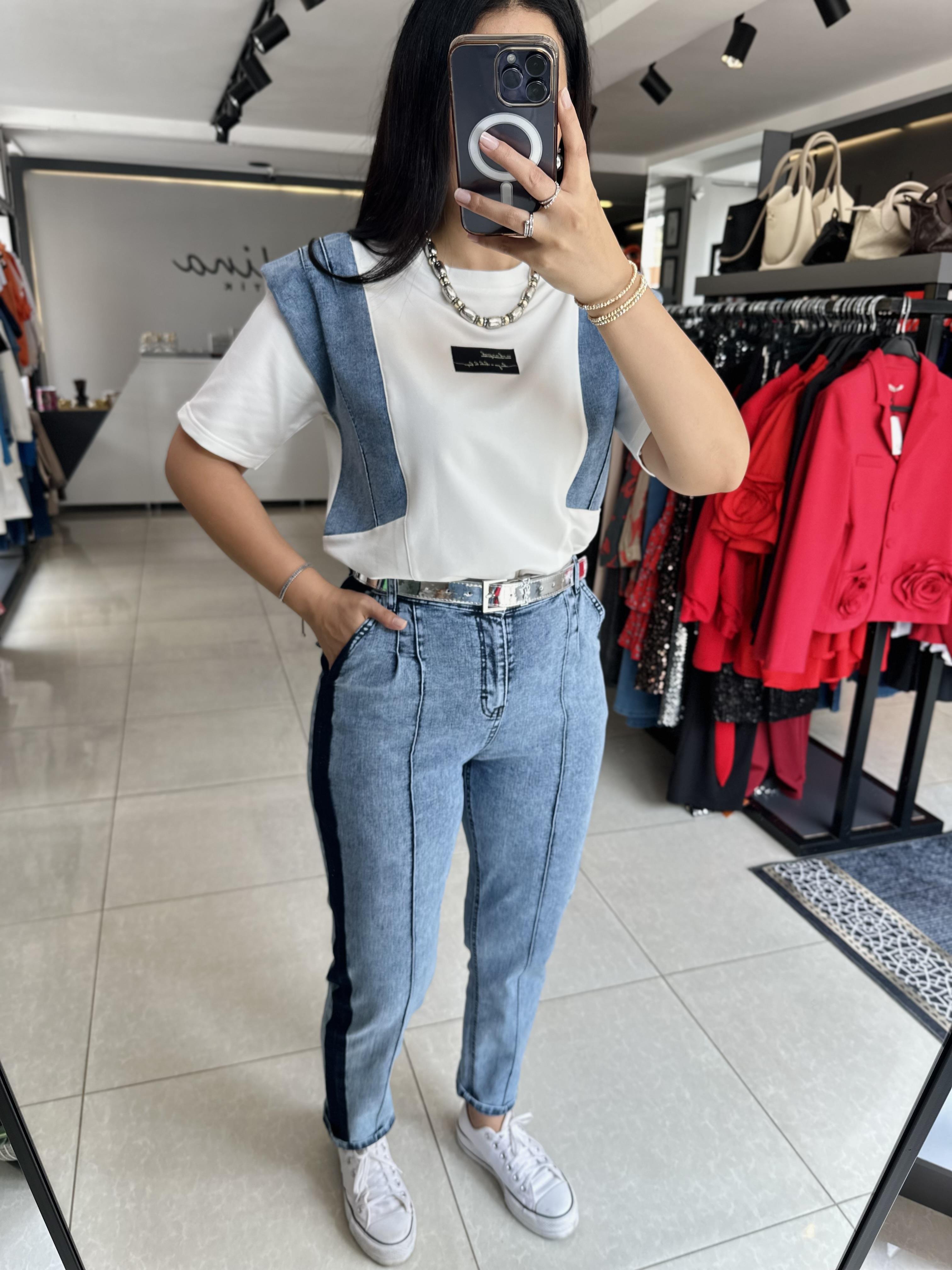 Mavi Denim Detaylı Tasarım Takım
