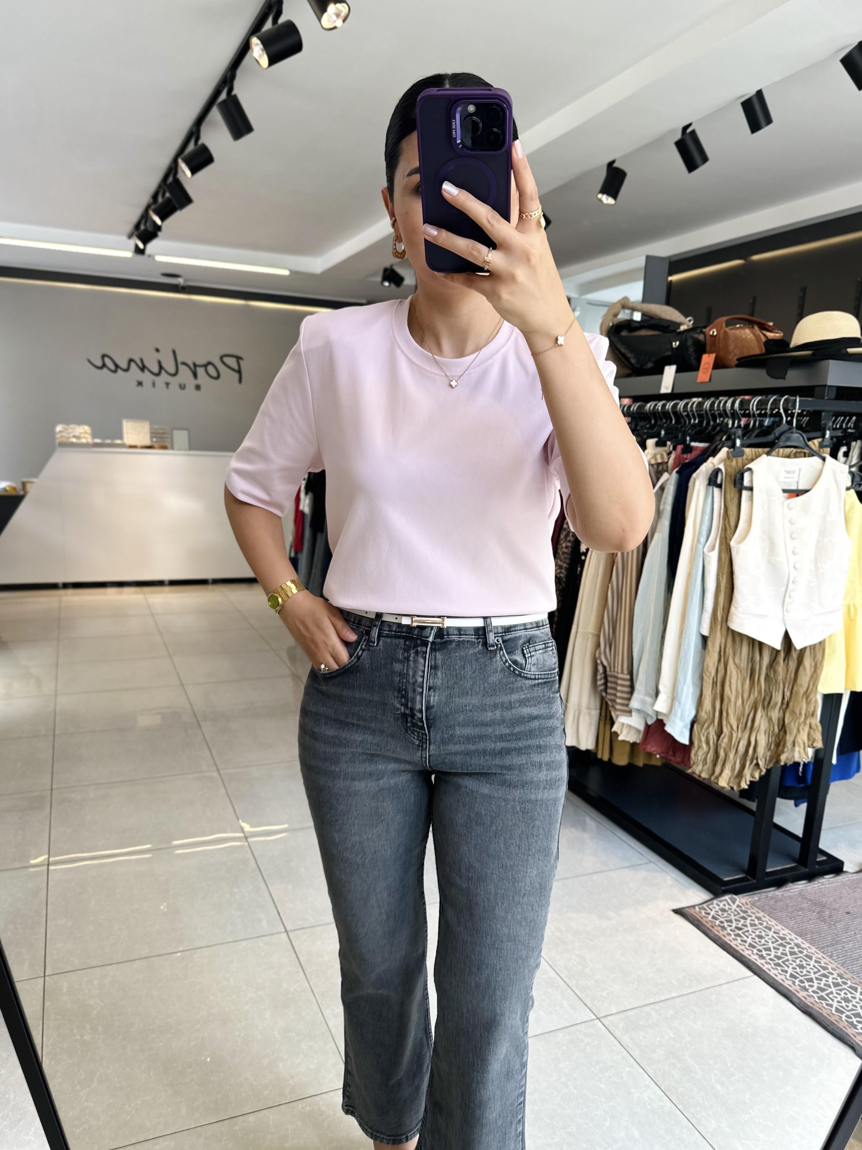 Pembe Vatkalı Tshirt