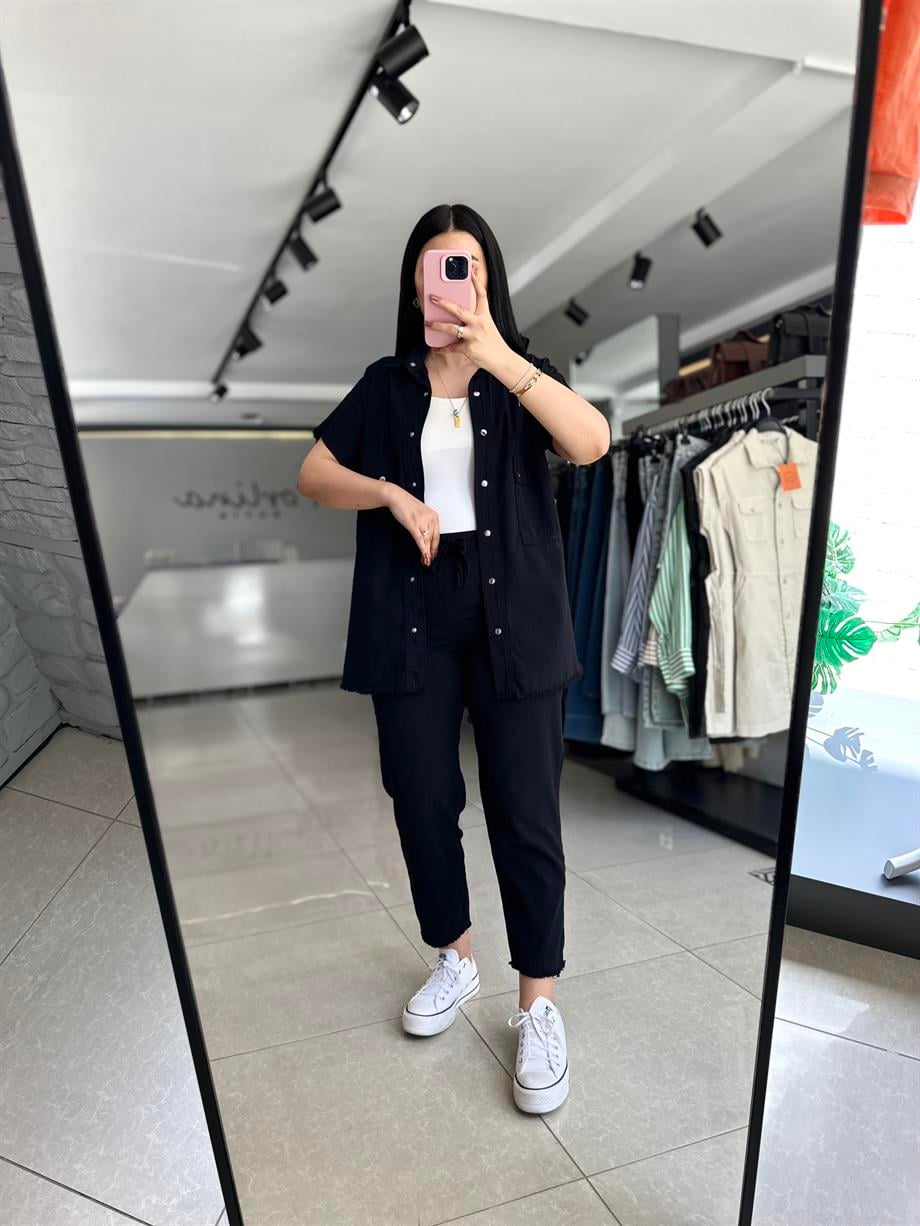 Siyah Gabardin Takım