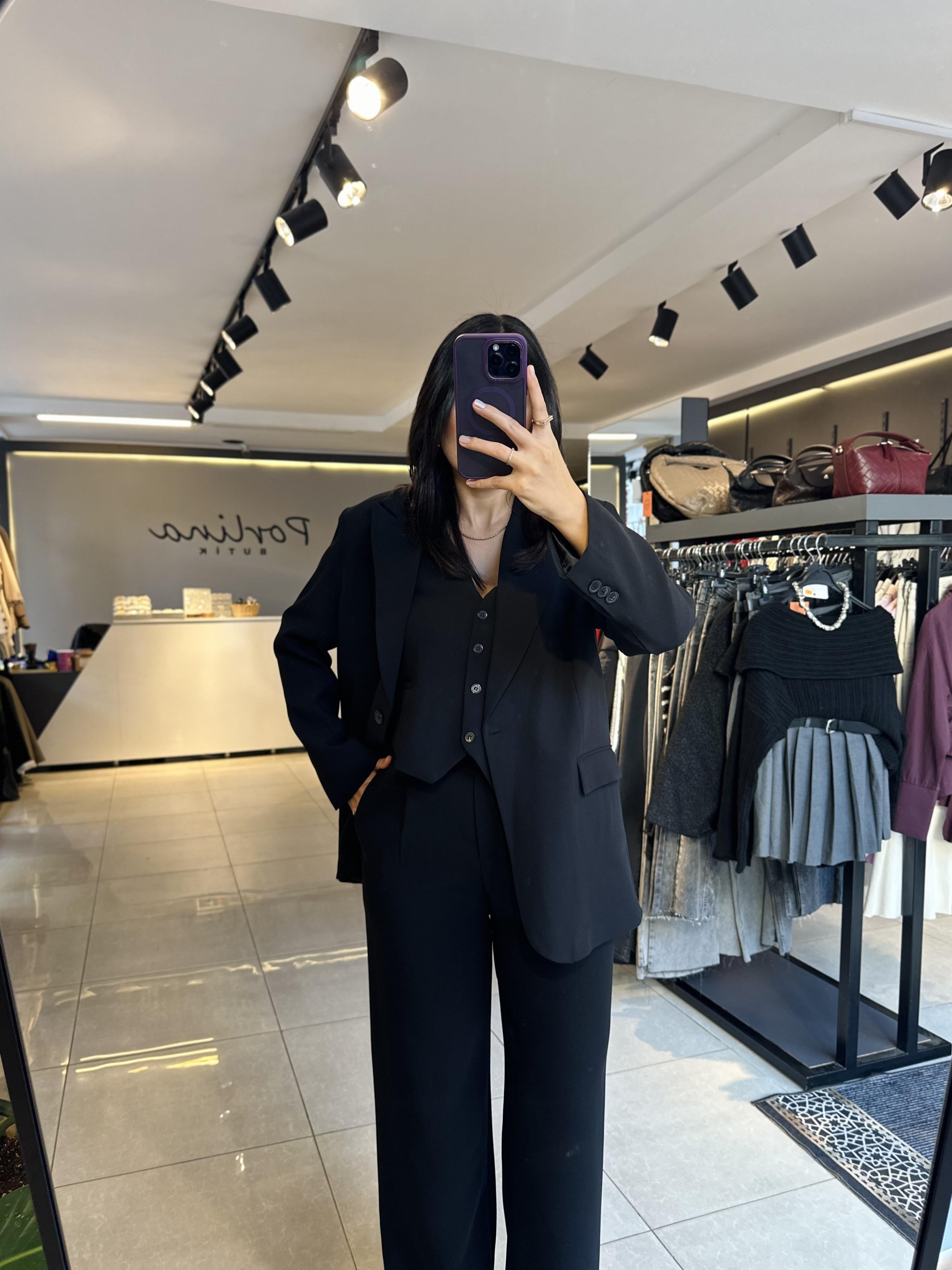 Siyah Premium Blazer Ceket