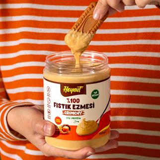 Şeker ilavesiz %100 Fıstık Ezmesi (Parçacıklı Kıvam) 700g