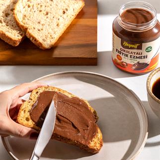 Şeker ilavesiz Çikolatalı Fıstık Ezmesi 350g