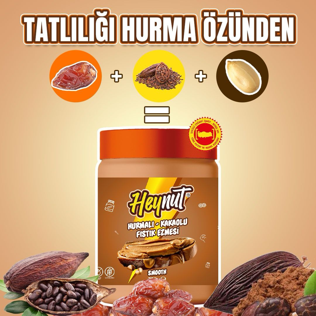 1 Kilo %100 Fıstık Ezmesi Sade Smooth