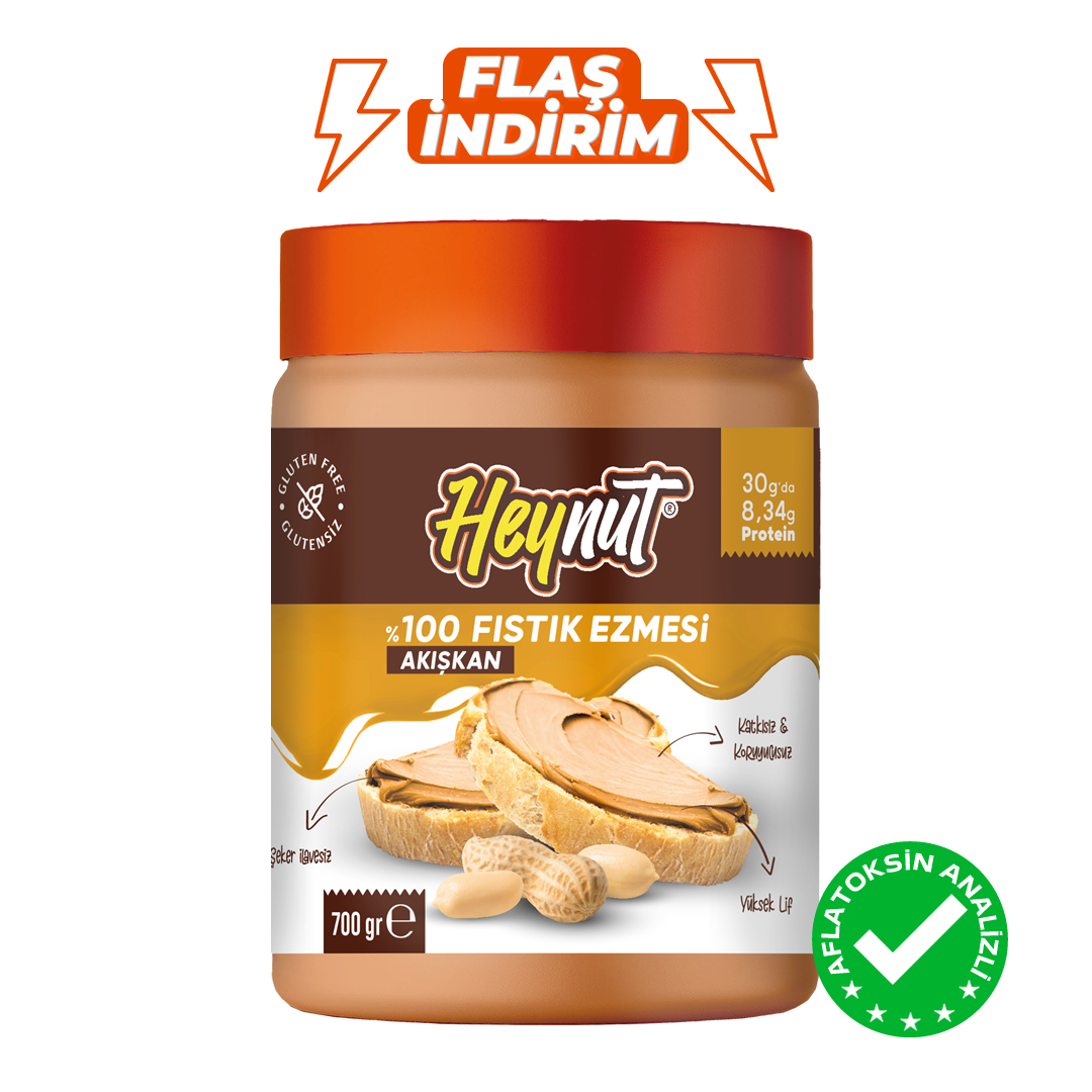 %100 Doğal Fıstık Ezmesi (Akışkan Kıvam) 700g