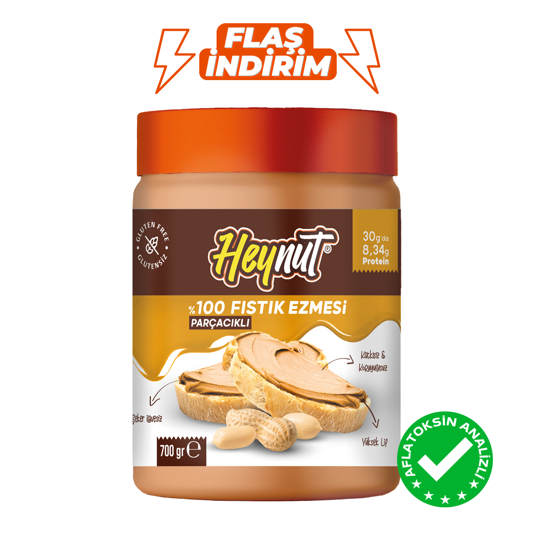%100 Doğal Fıstık Ezmesi (Parçacıklı Kıvam) 700g