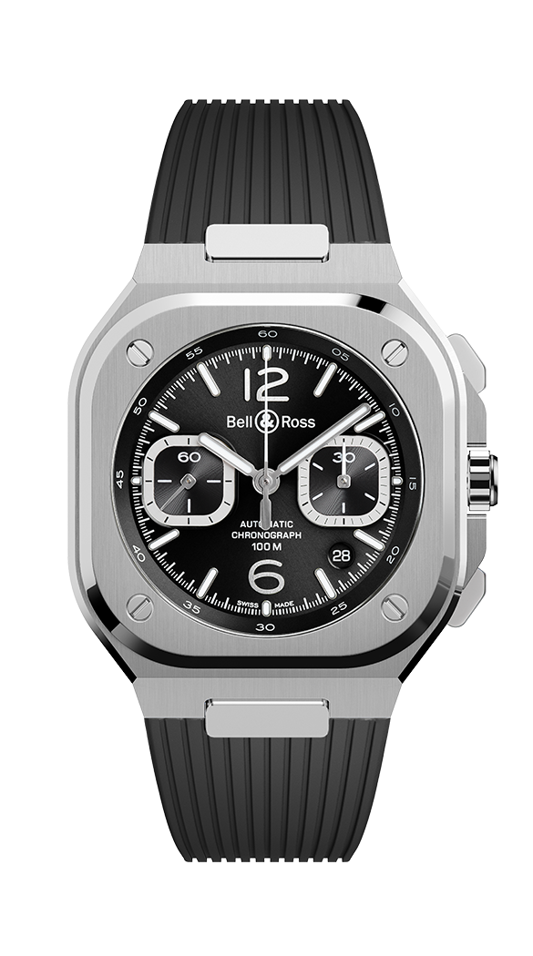 Bell & Ross BR 05 Urban Crono Black Steel BR05C.BLC.ST.SRB Erkek Kol Saati