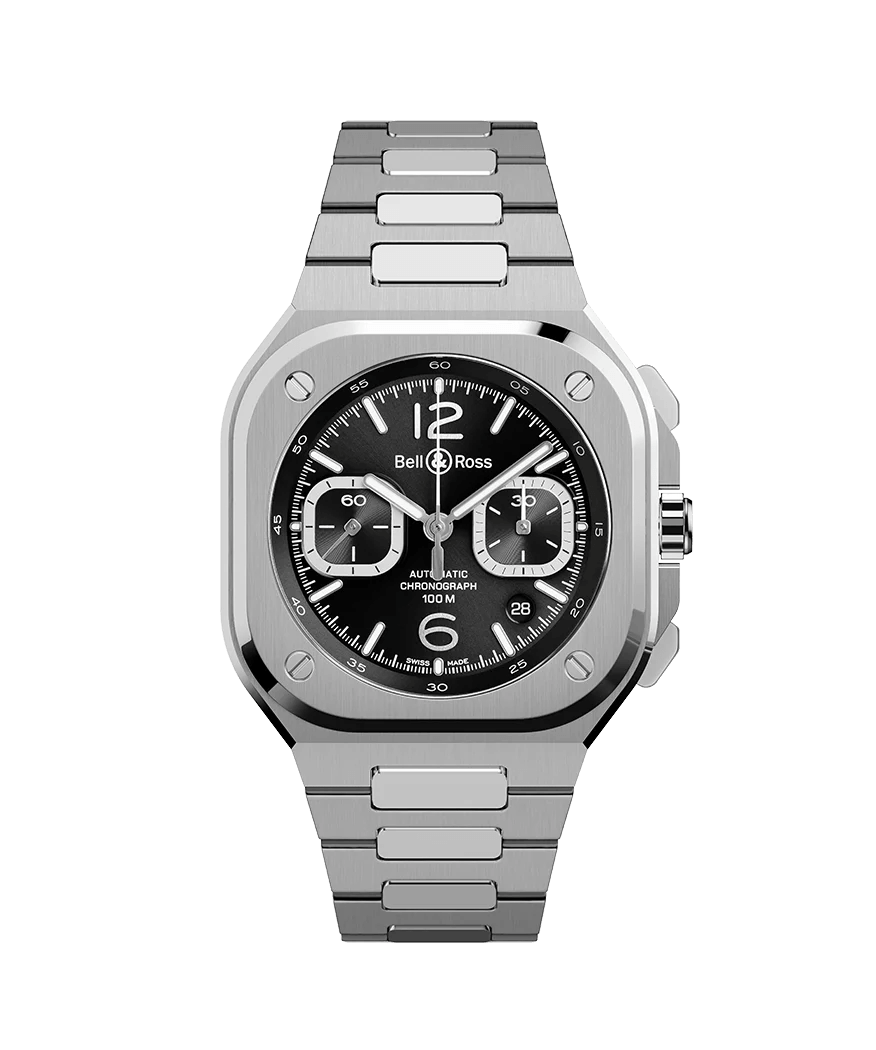 Bell & Ross BR 05 Urban Crono Black Steel BR05C.BLC.ST.SST Erkek Kol Saati