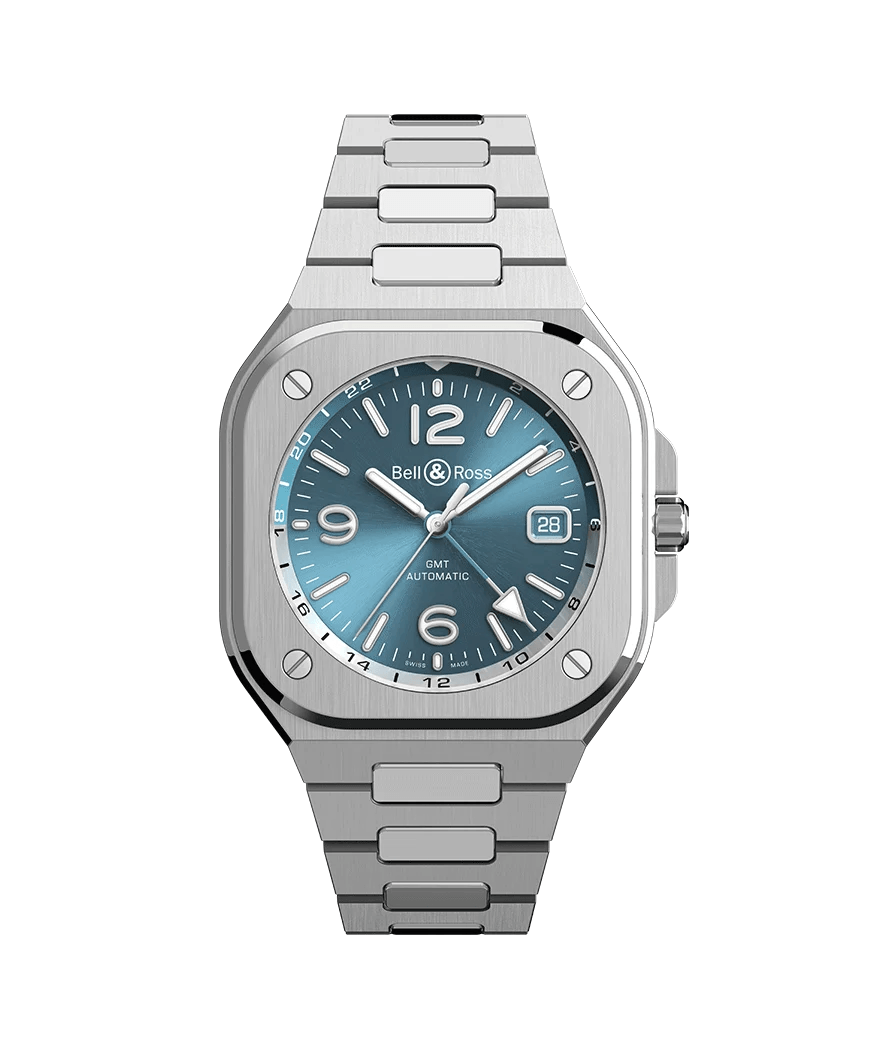 Bell & Ross BR 05 Urban GMT Sky Blue BR05G.PB.ST.SST Erkek Kol Saati