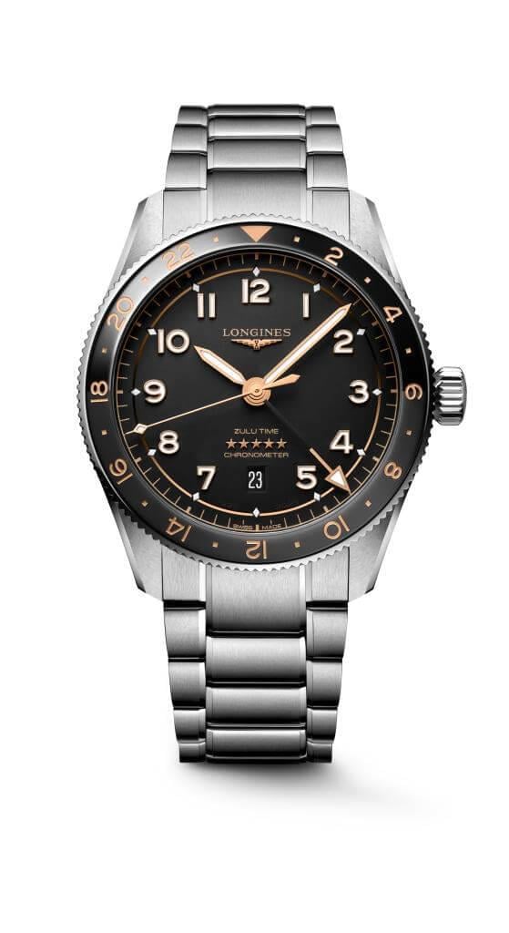 Longines Spirit Zulu Time L38124506 Erkek Kol Saati L3.812.4.50.6