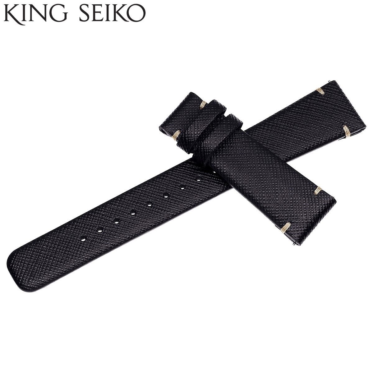 King Seiko KSK XSL01119J Siyah Deri Saat Kayışı