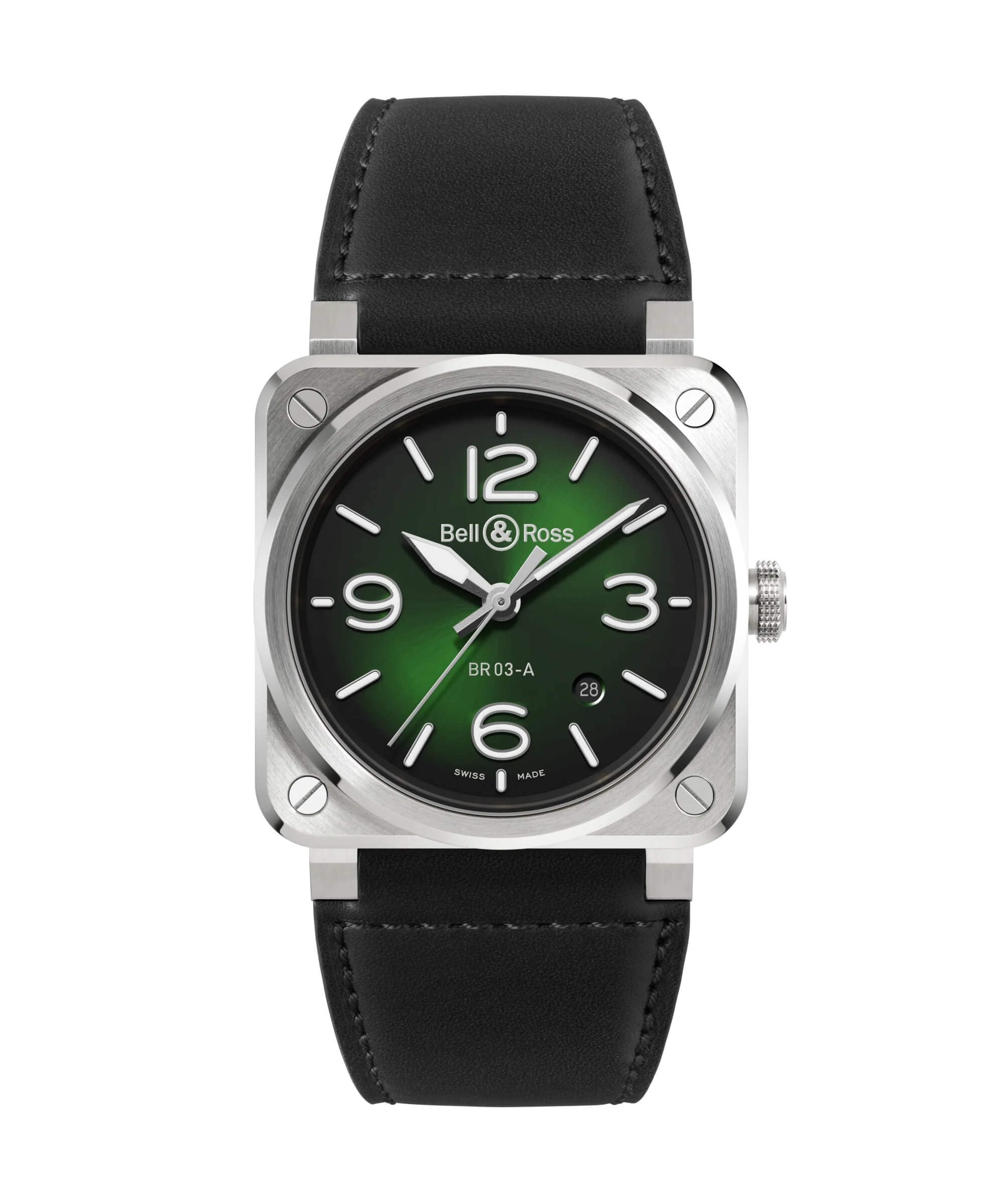 Bell & Ross BR 03 Green Steel BR03A.GN.ST.SCA Erkek Kol Saati
