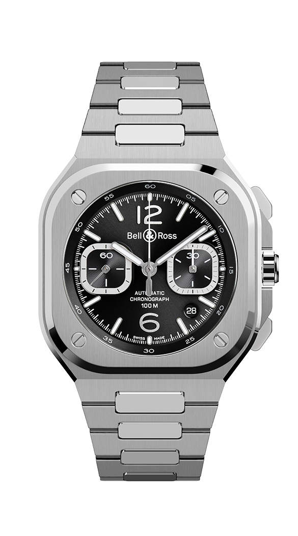 Bell & Ross BR 05 Urban Crono Black Steel BR05C.BLC.ST.SST Erkek Kol Saati