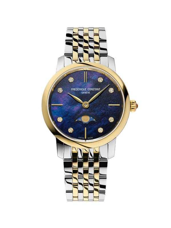 Frederique Constant Slimline Moonphase FC-206MPND1S3B Kadın Kol Saati