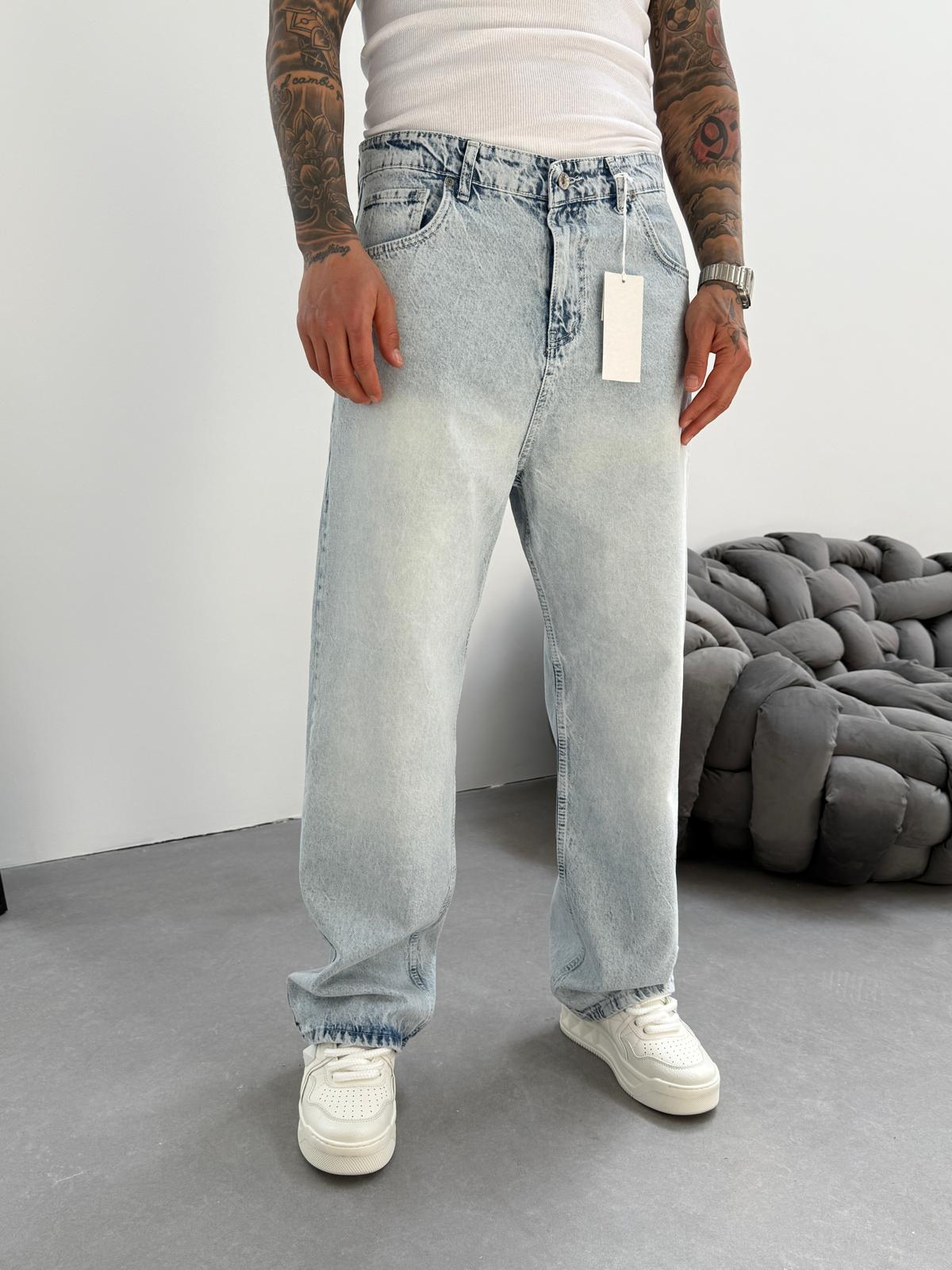 Buz Mavi Relax Baggy Jean