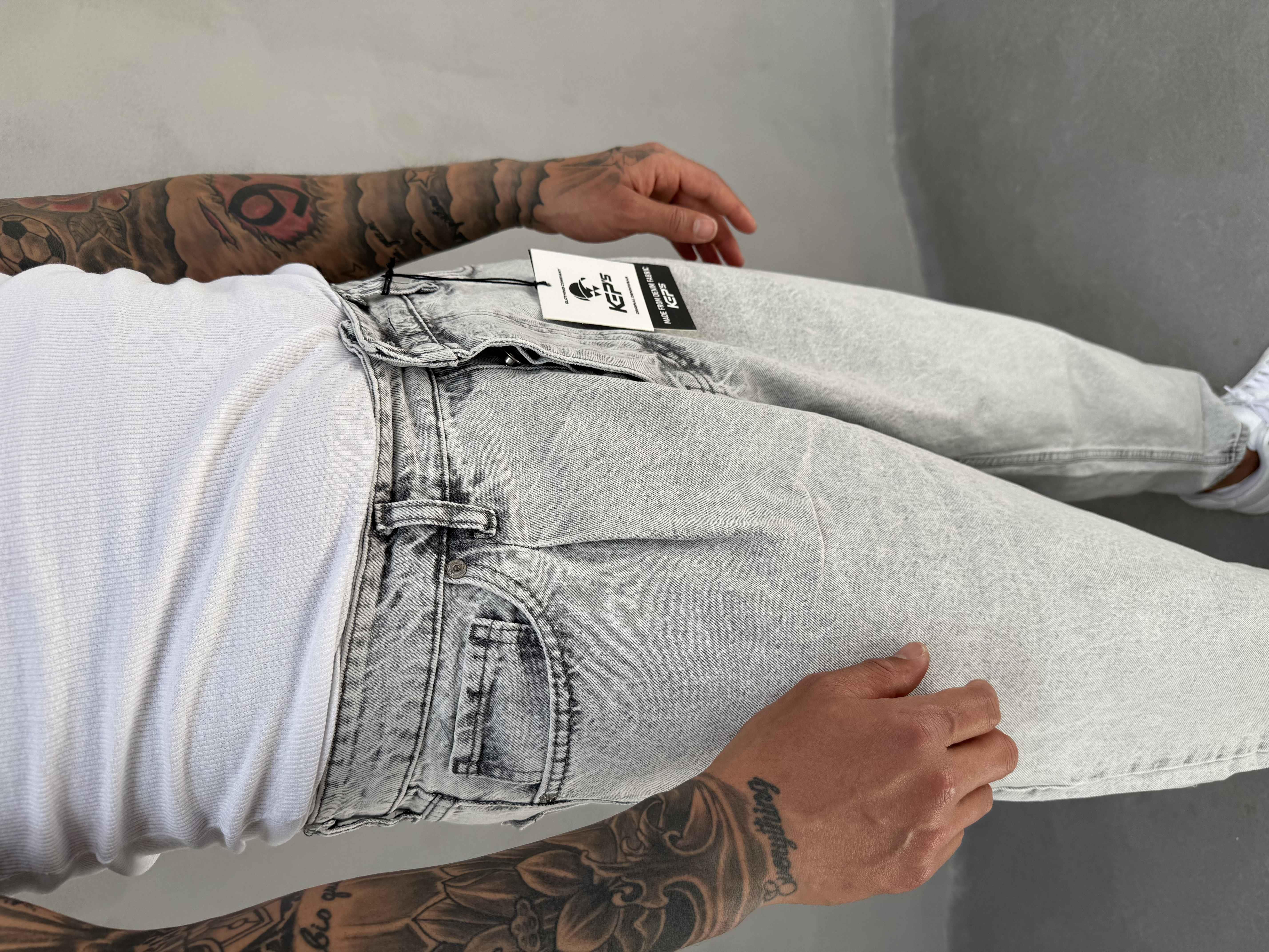 Gri Yıkamalı Ballon Fit Boyfriend Jean
