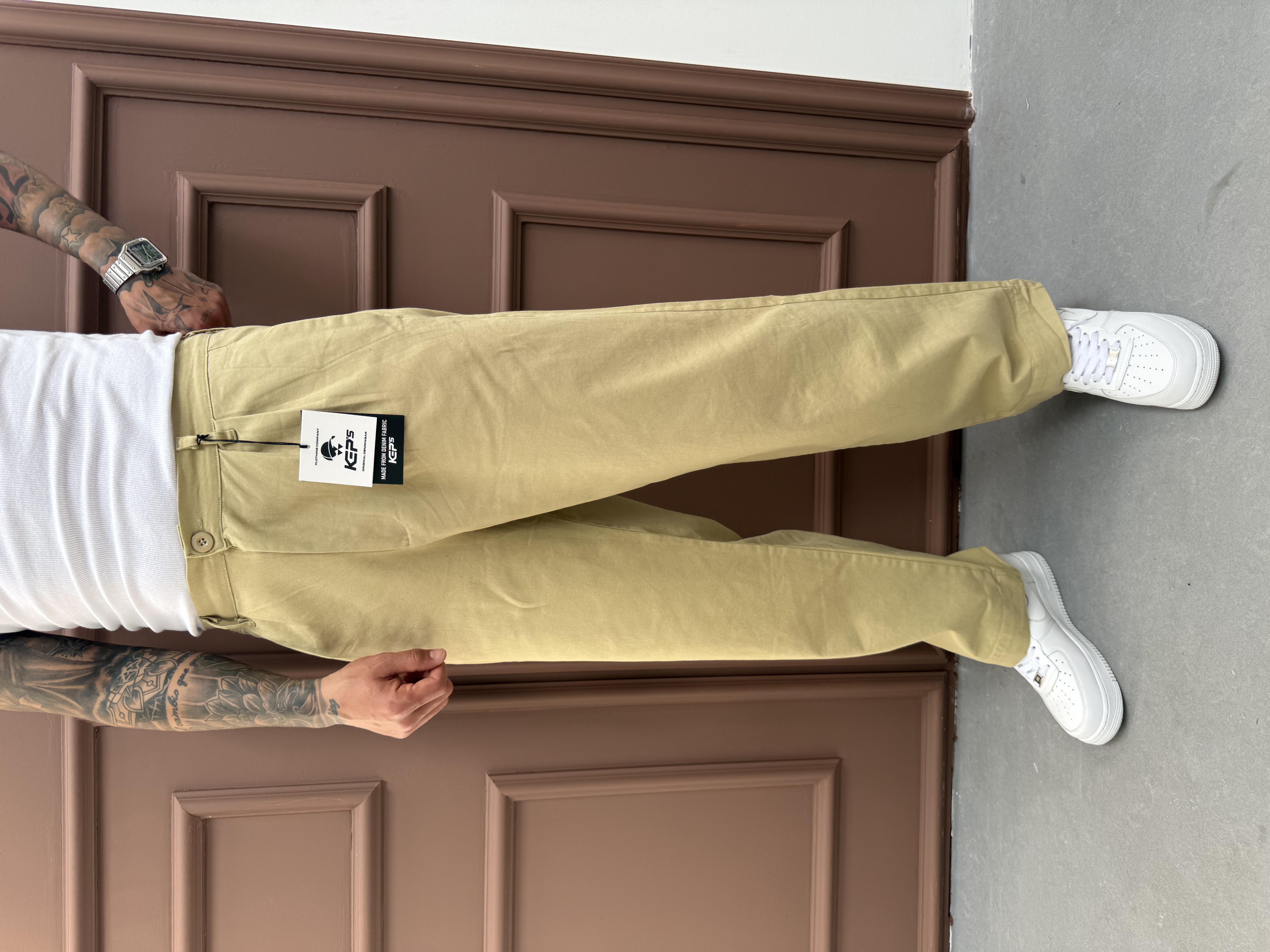 Hardal Gabardin Relax Fit Pantolon