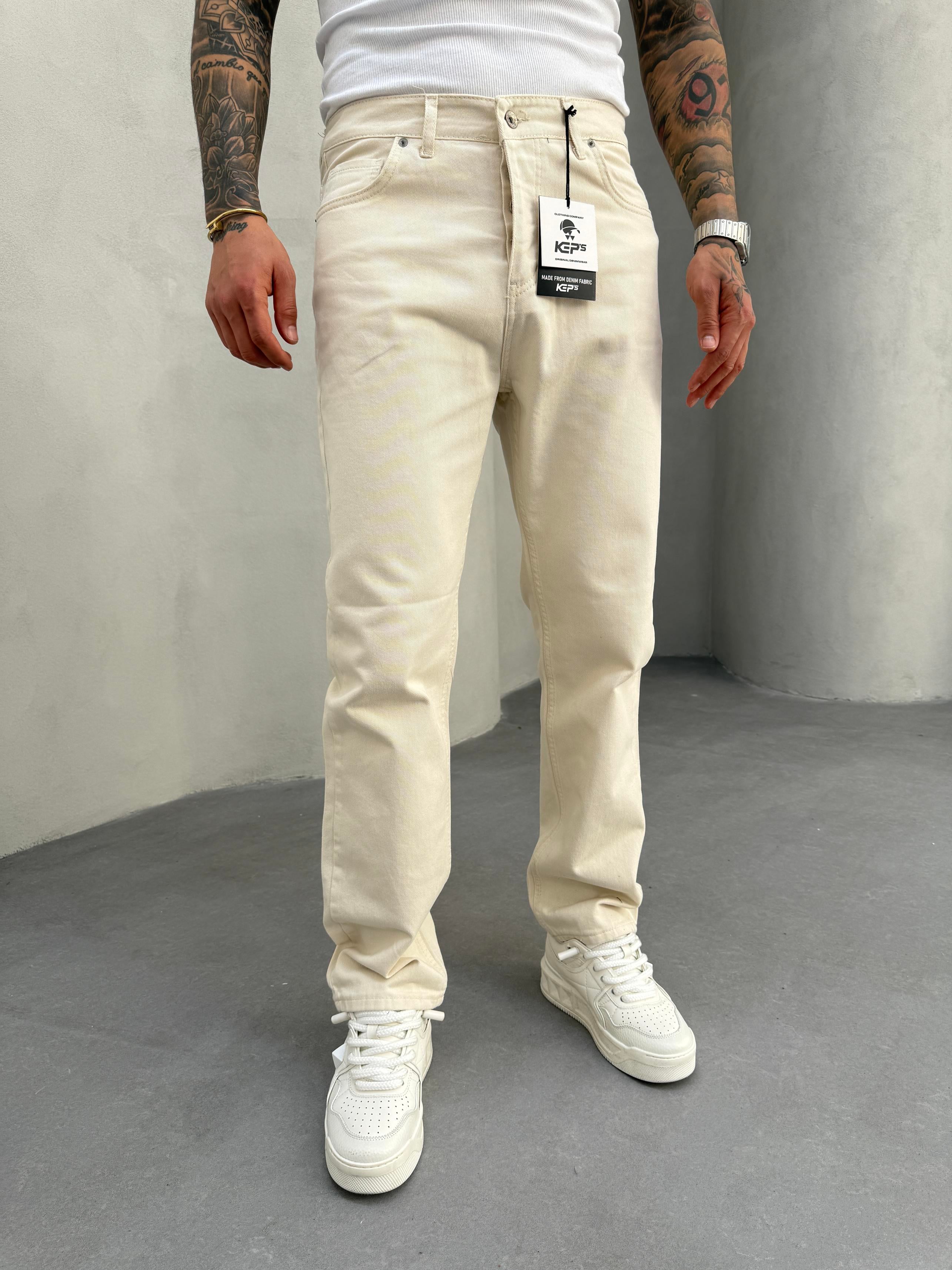 Krem Baggy Jean