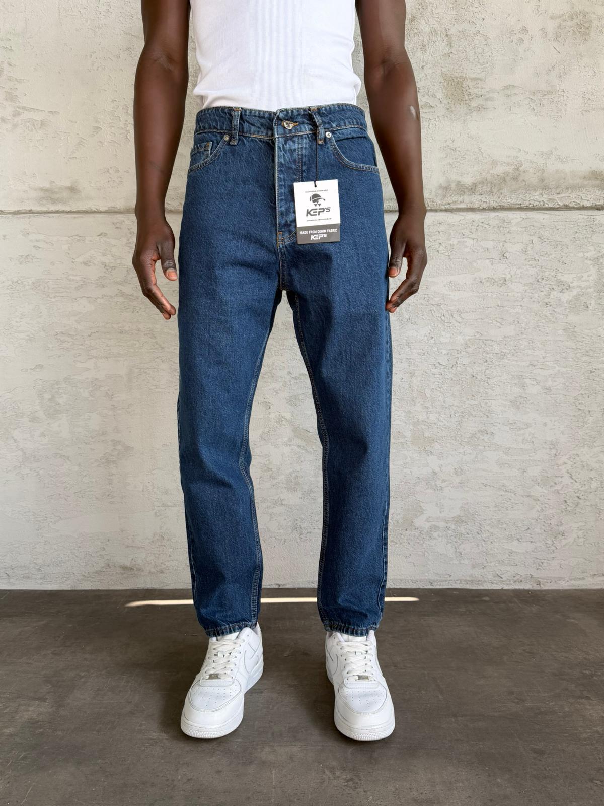 Lacivert Boyfriend Jean