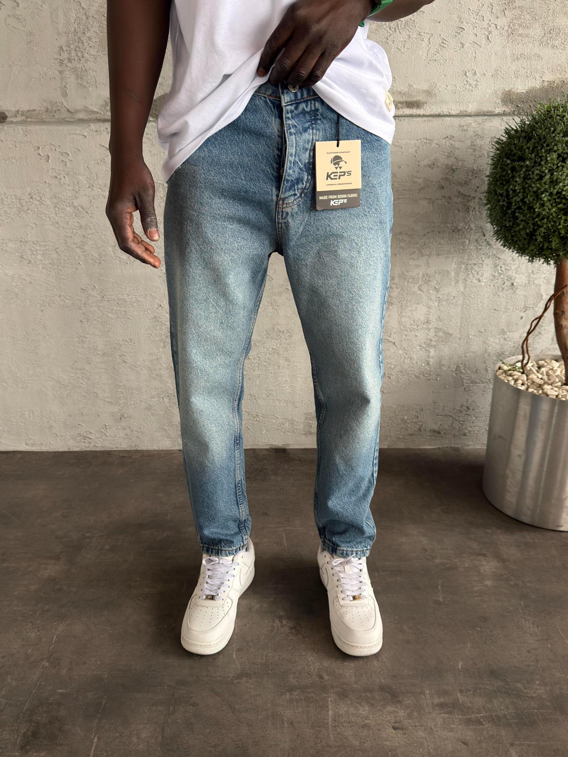 Mavi Lazer Detaylı Boyfriend Jean