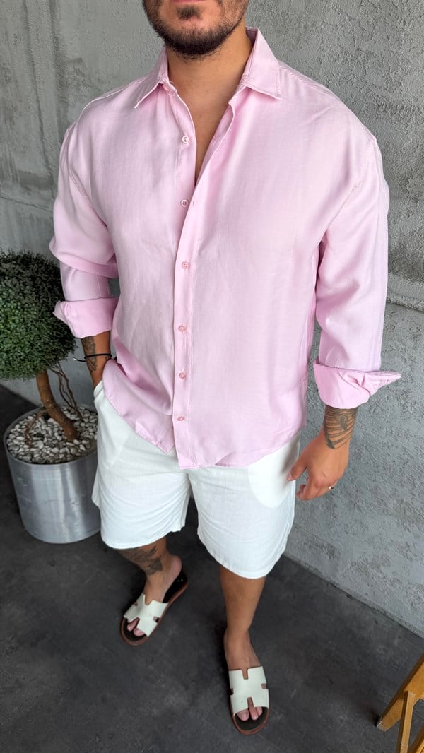 Pembe Modal Gömlek