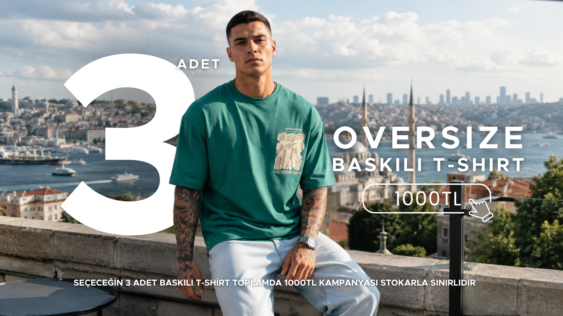 3 Tişört 1000TL Kampanyası 