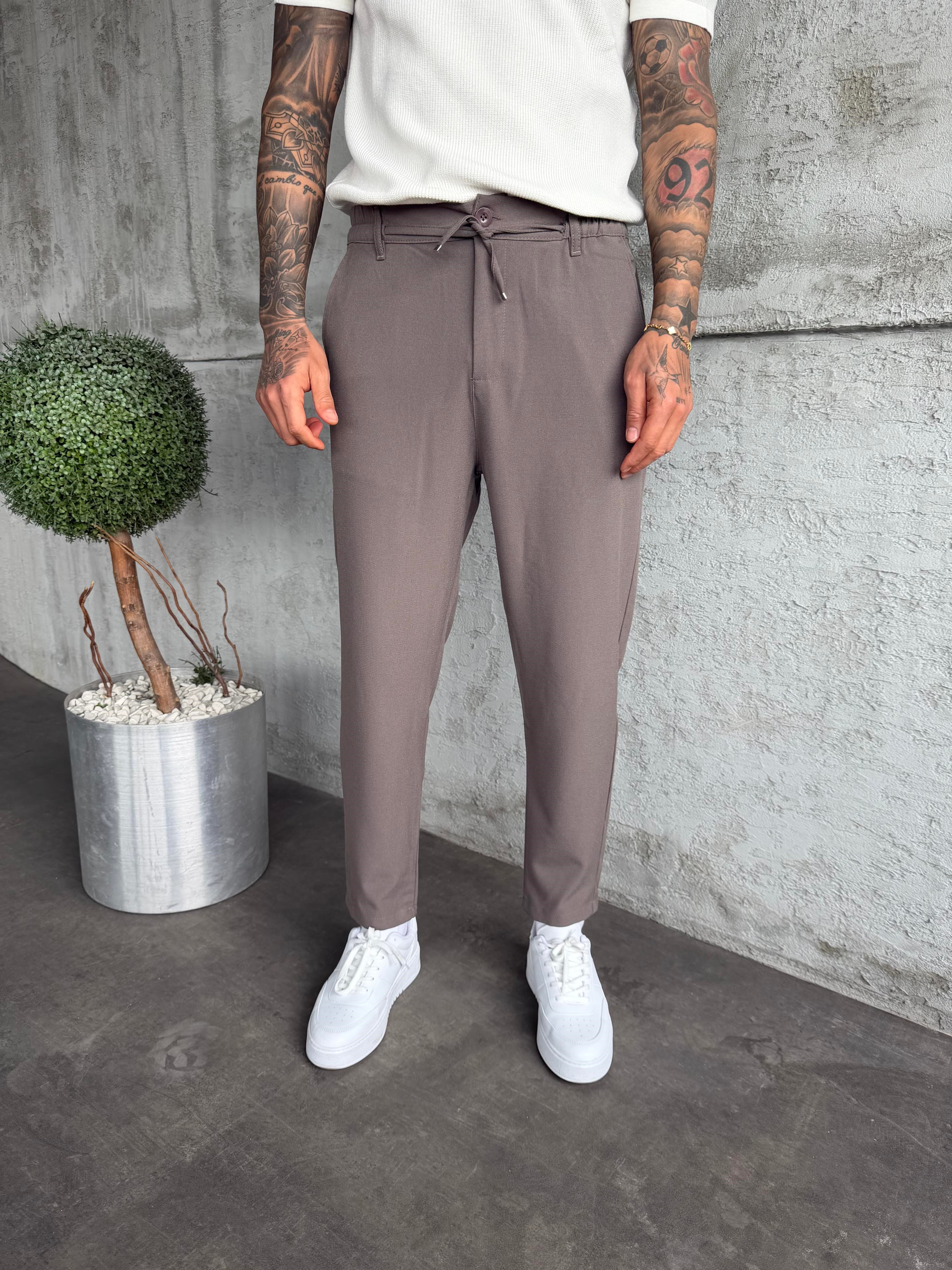 Açık Kahve Regular Fit Kumaş Pantolon