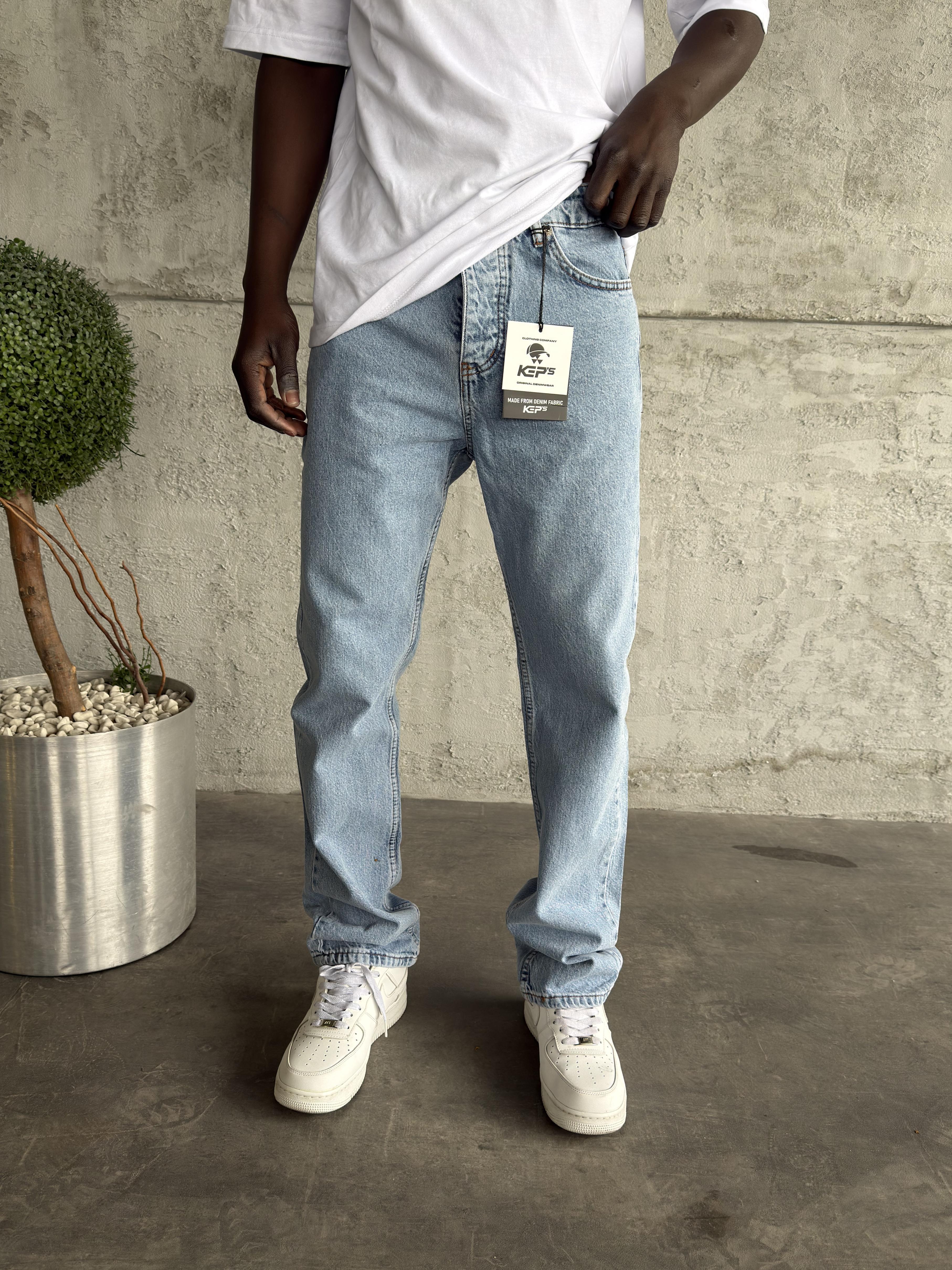 Açık Mavi Baggy Jean