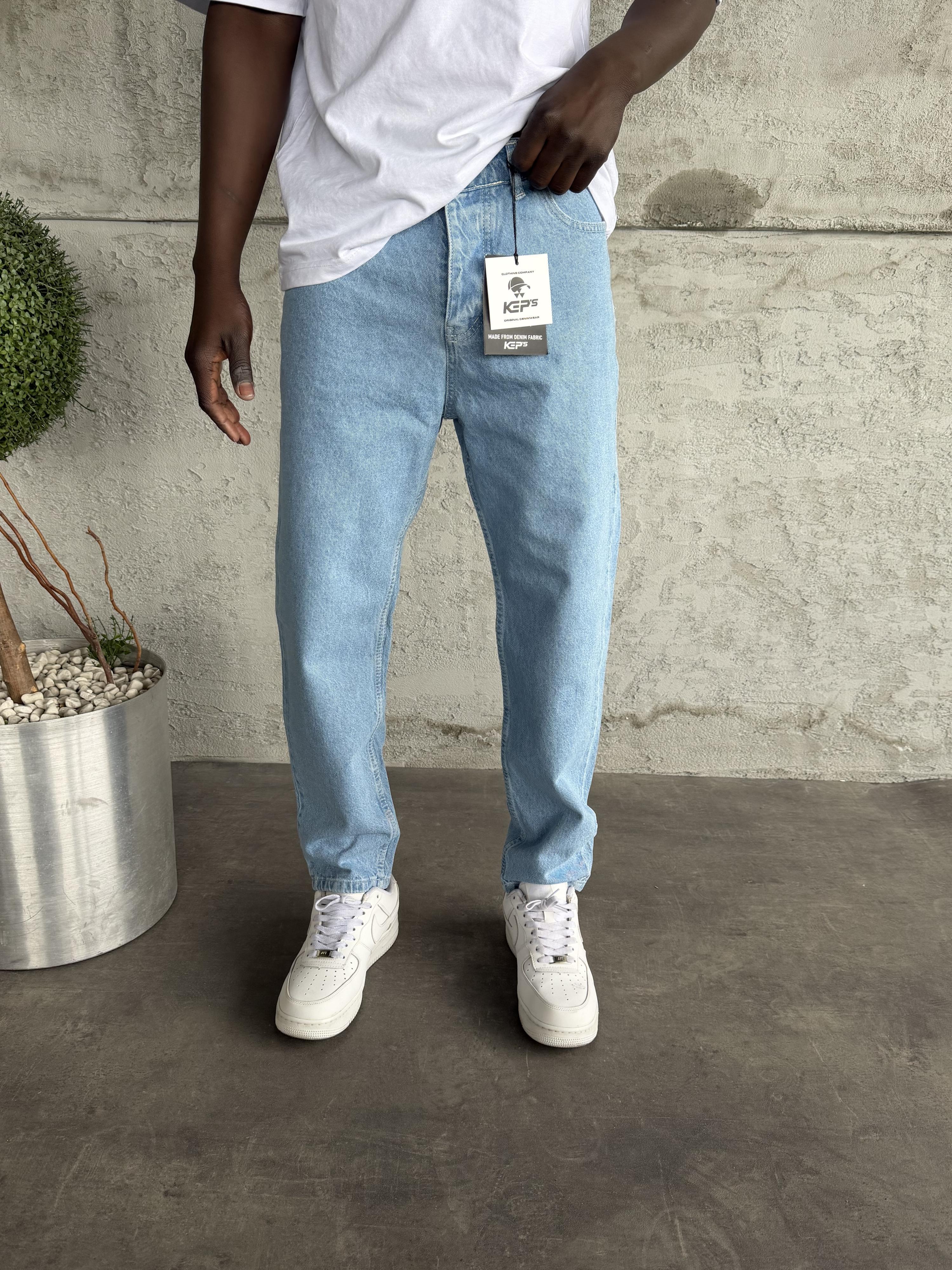 Açık Mavi Boyfriend Jean