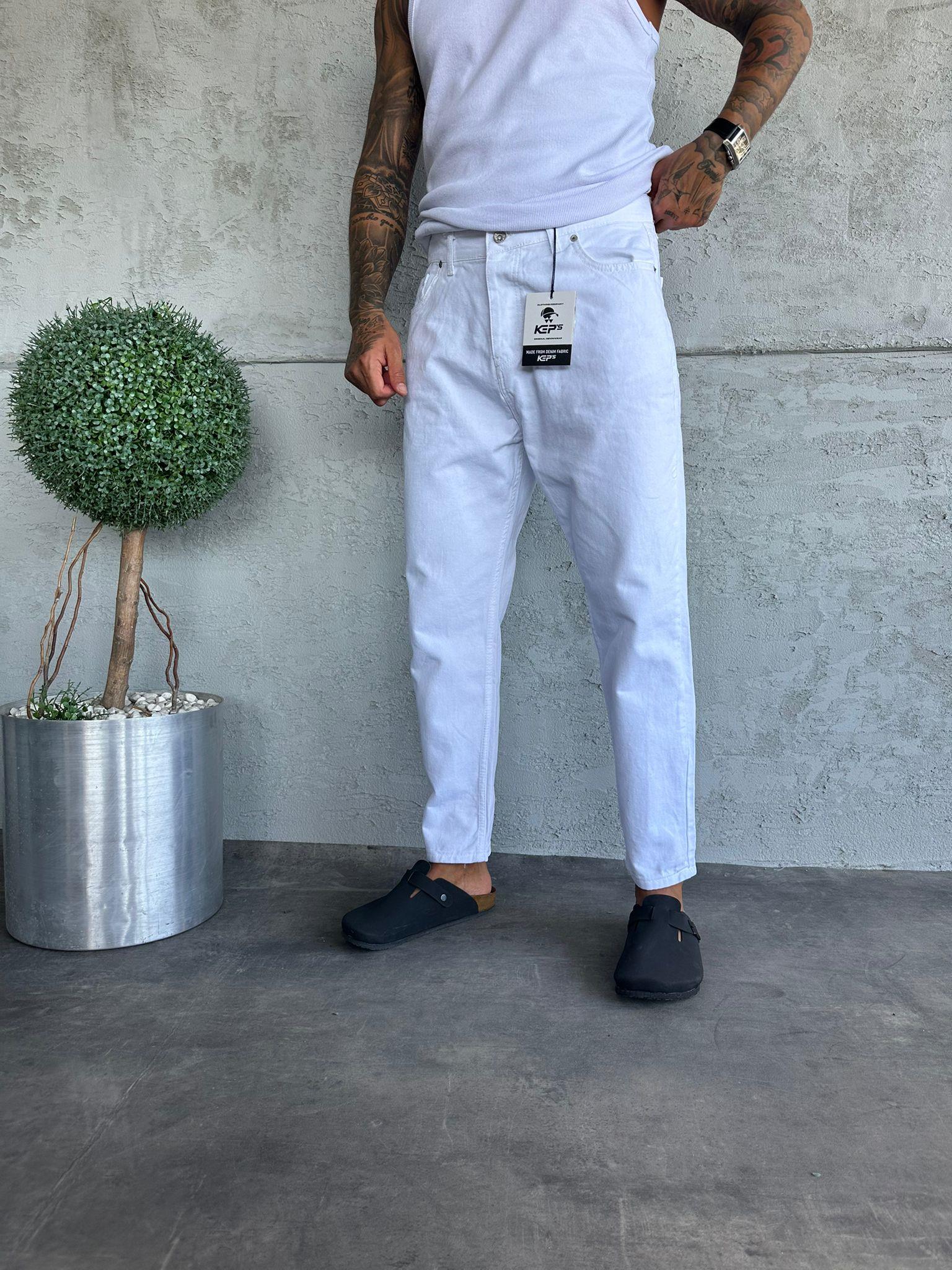 Beyaz Boyfriend Jean