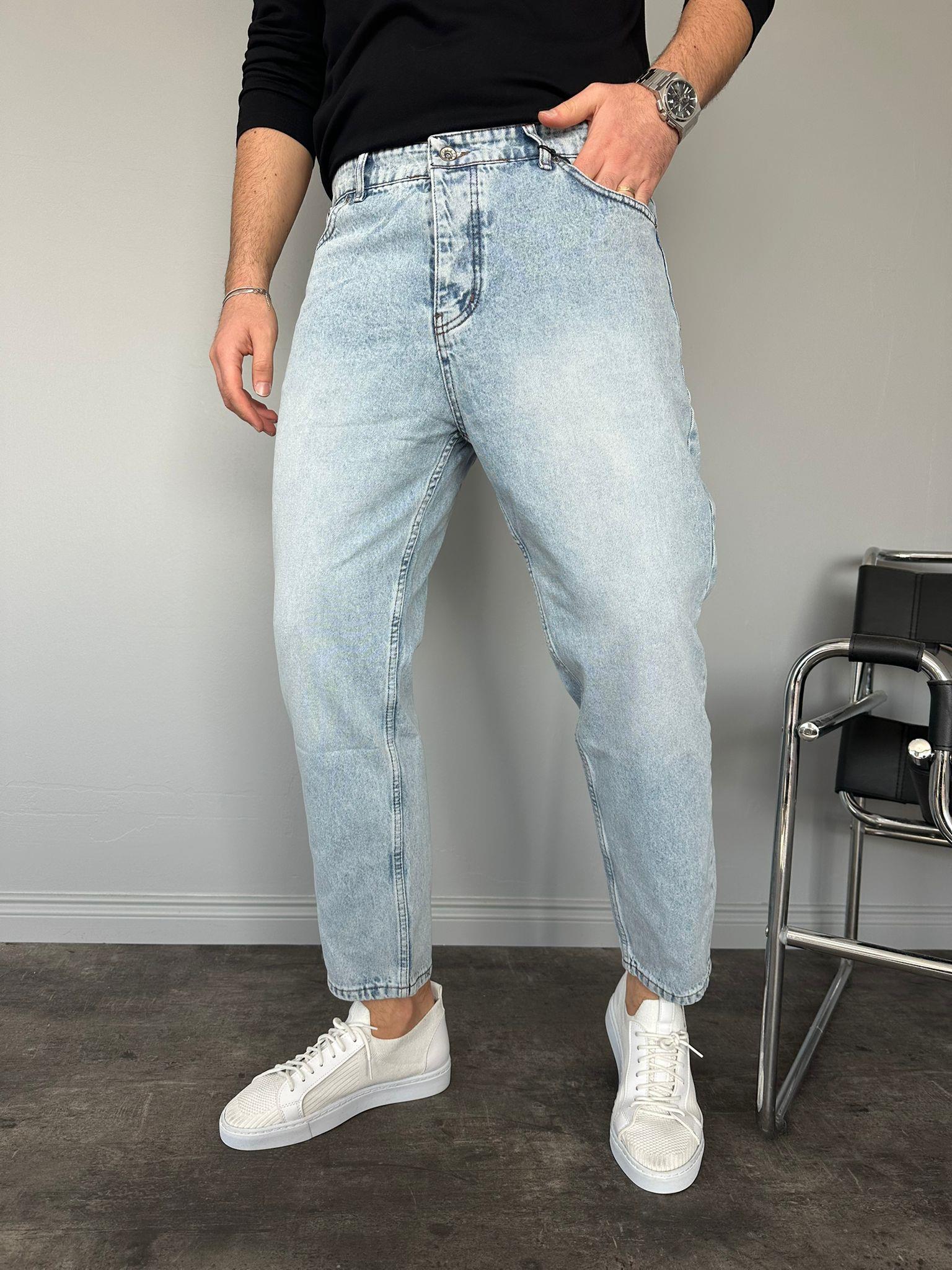 Buz Mavi Boyfriend Jean