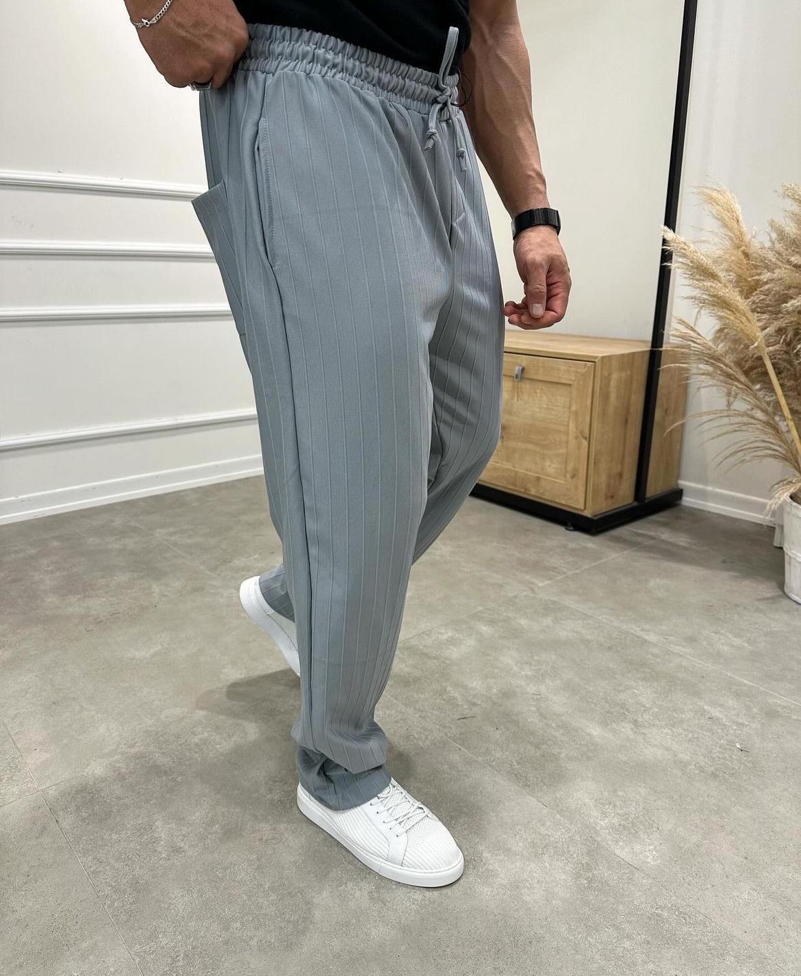 Füme Çizgili Eşofman