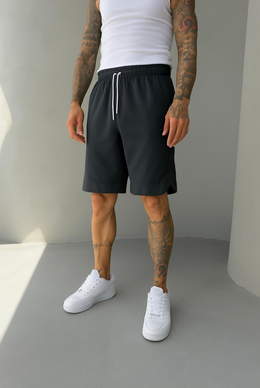 Füme Jakarlı Kumaş Şort