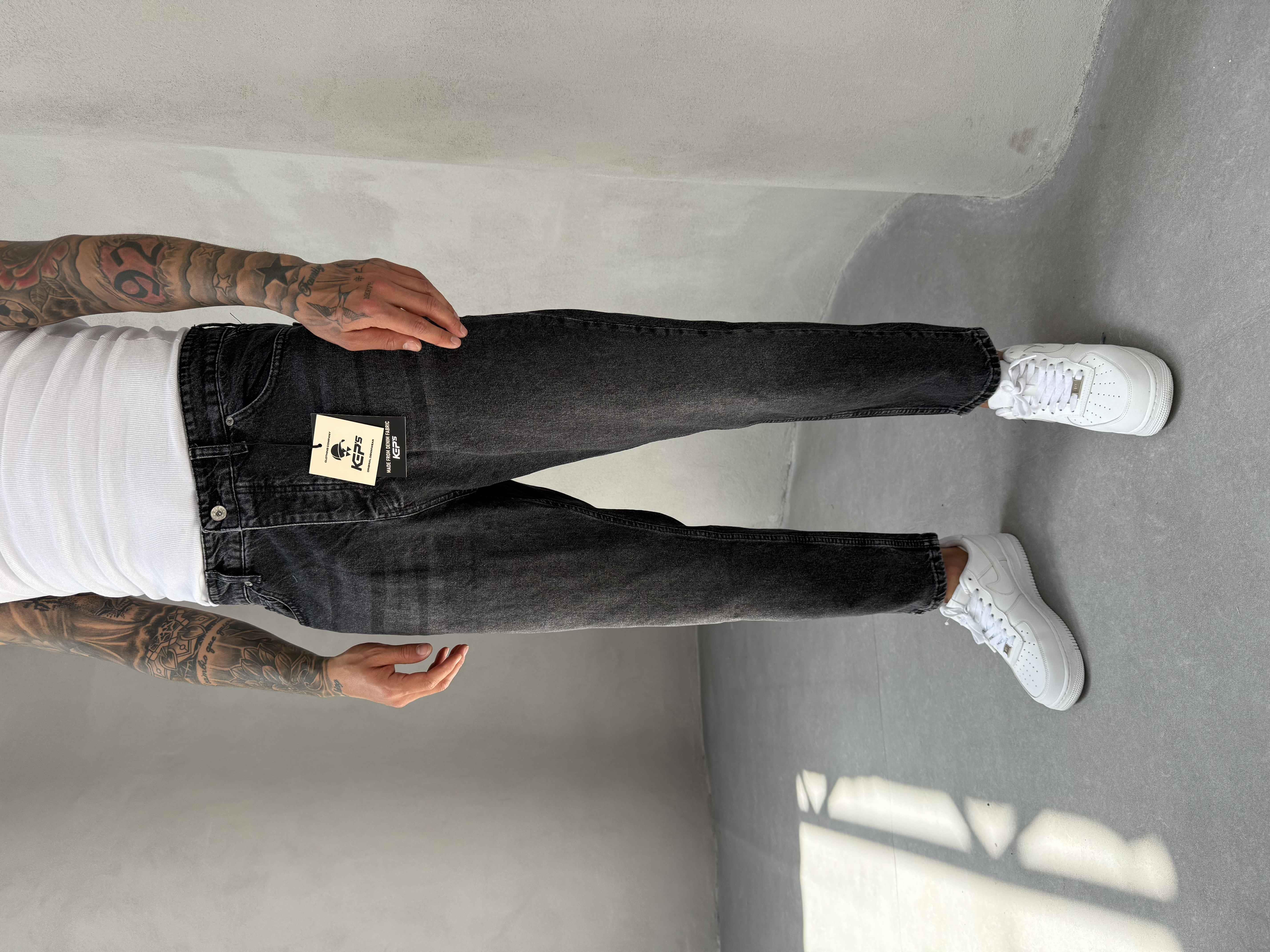 Füme Taşlamalı Boyfriend Jean