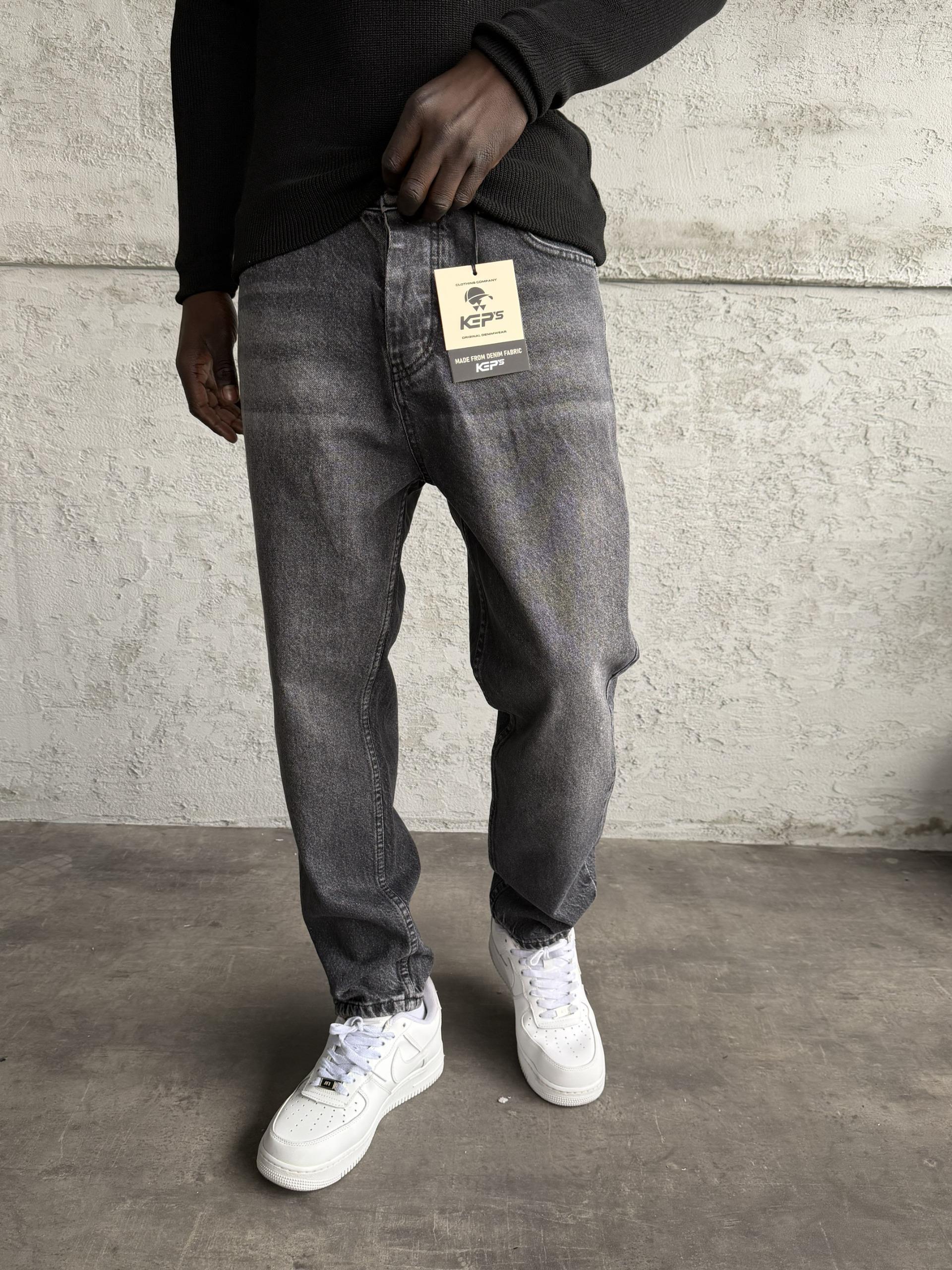 Füme Taşlamalı Boyfriend Jean