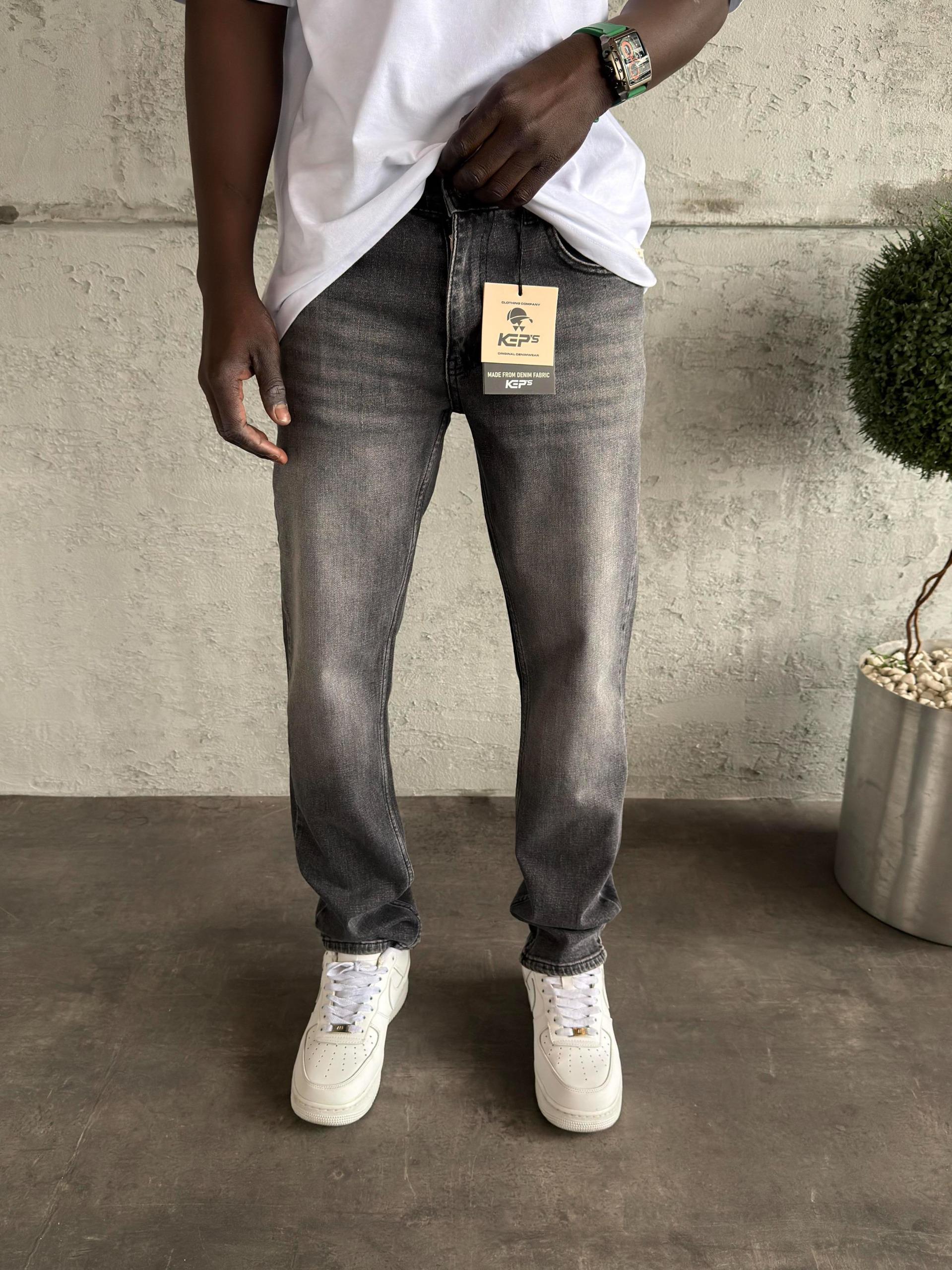 Füme Taşlamalı Likralı Regular Fit Jean