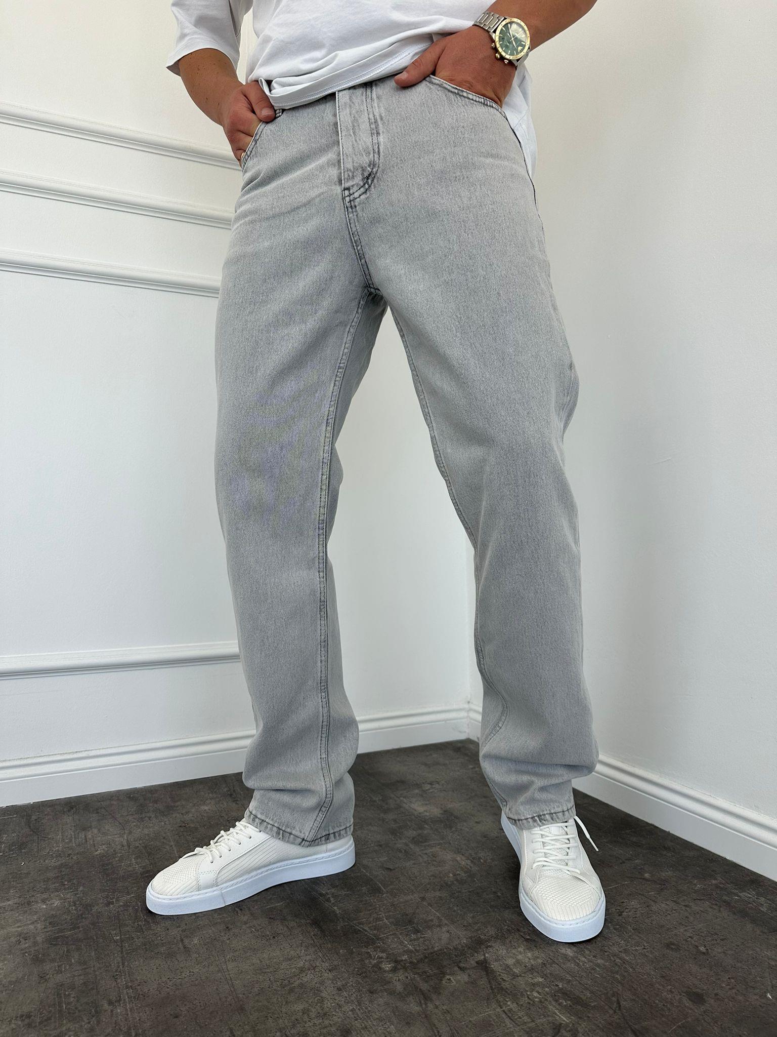Gri Baggy Jean