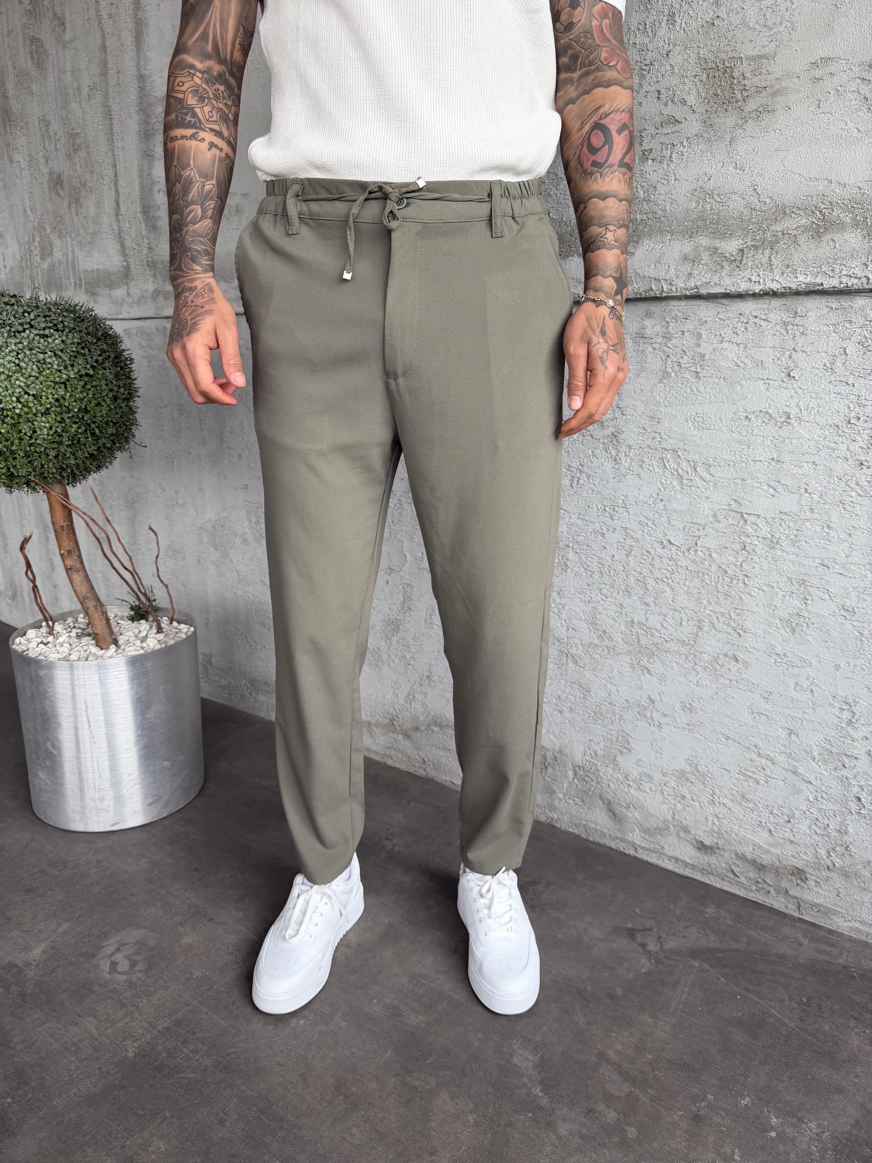Haki Regular Fit Kumaş Pantolon
