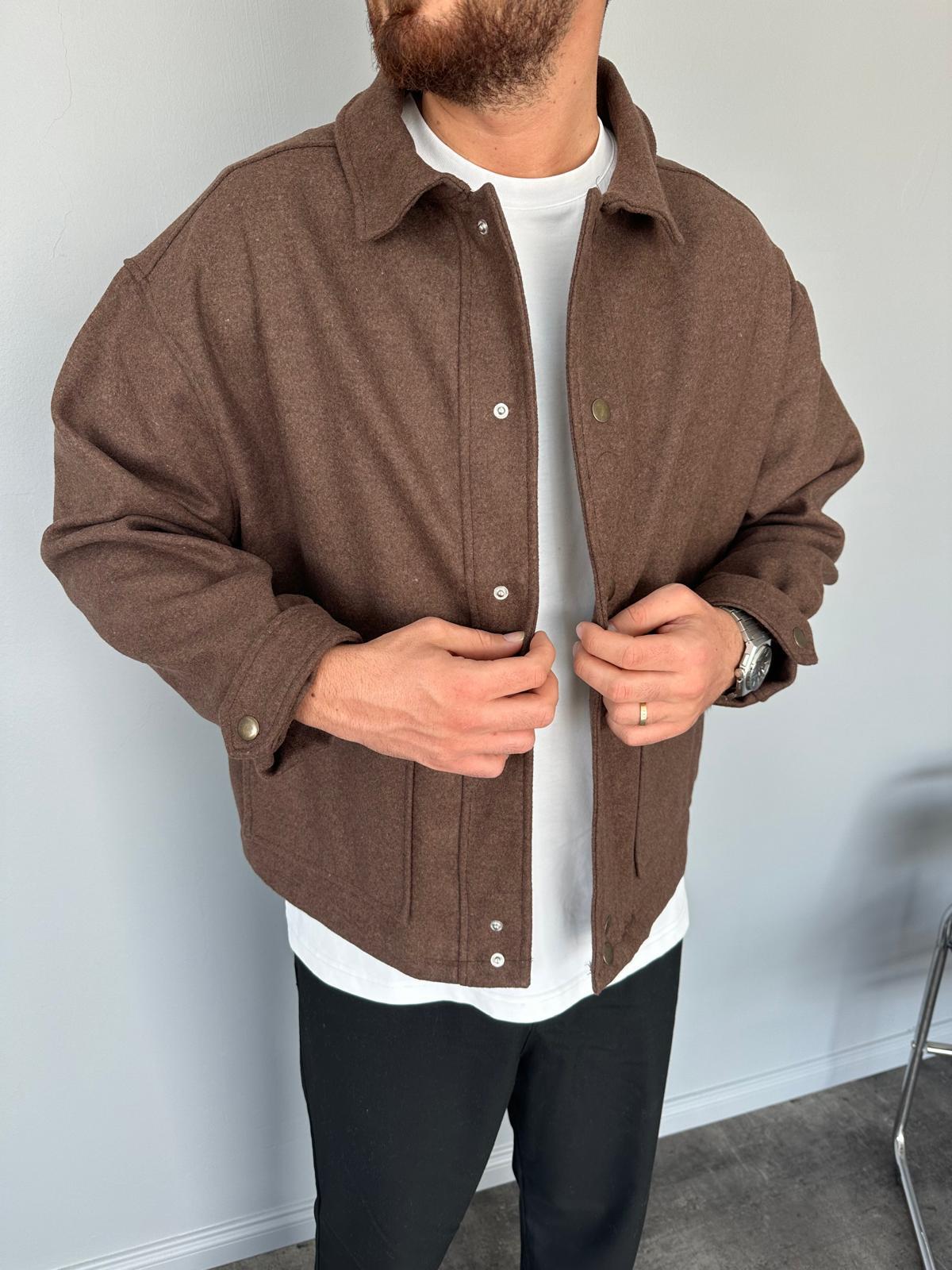 Kahverengi Kaşe Ceket