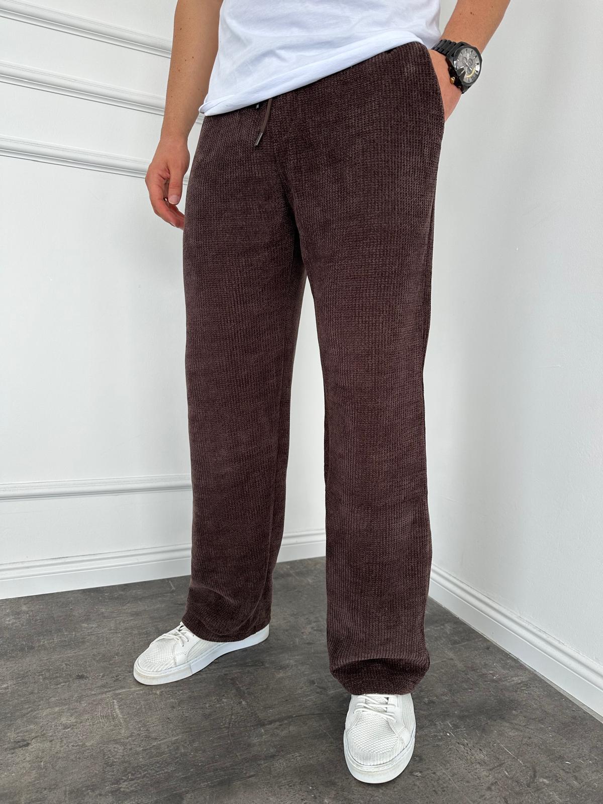 Kahverengi Örme Pantolon