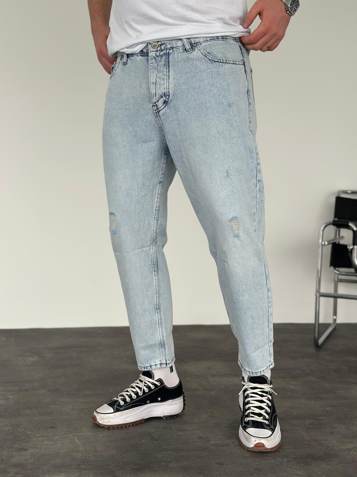 Kar Yıkama Lazerli Boyfriend Jean