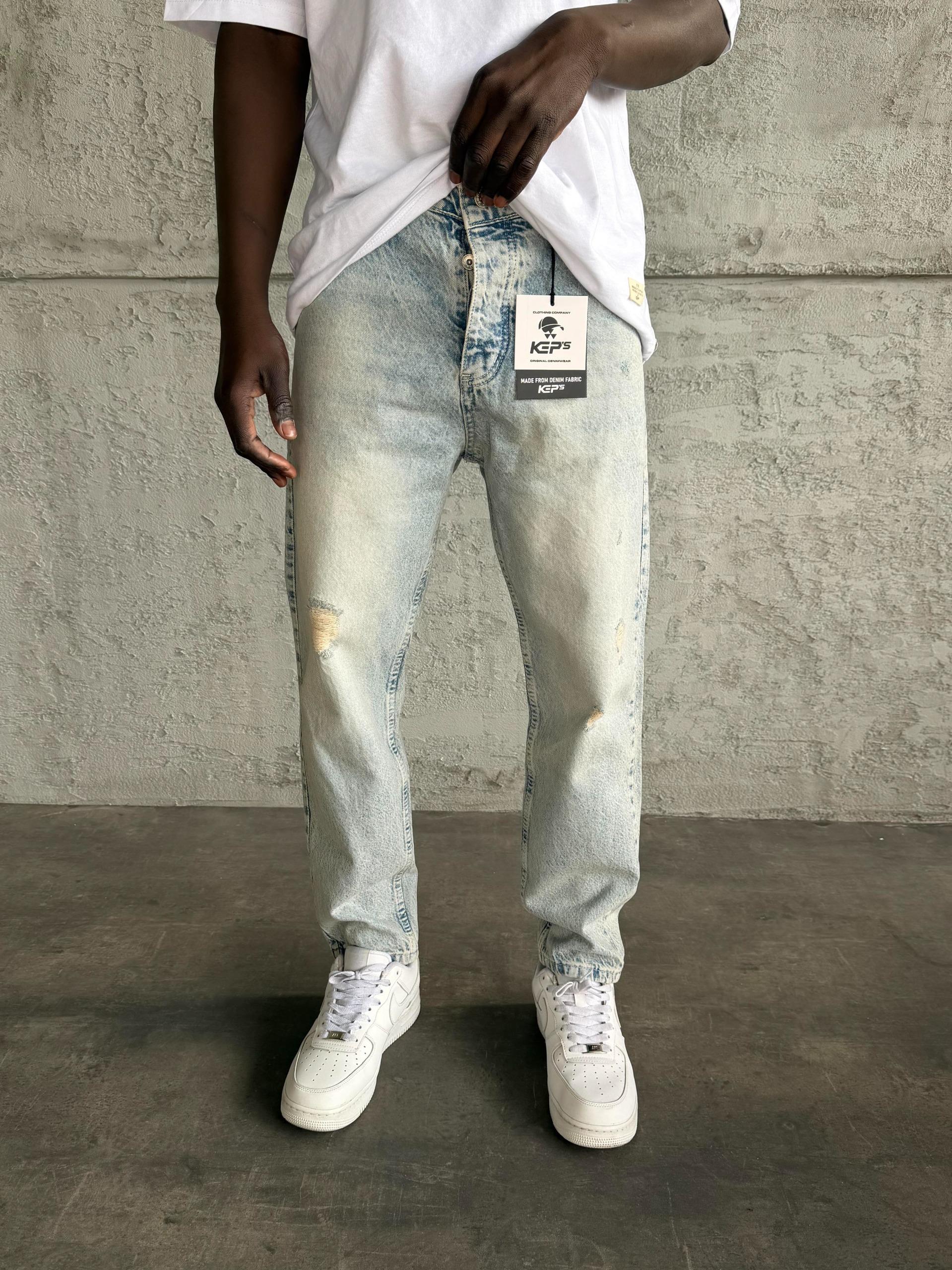 Kar Yıkama Lazerli Boyfriend Jean