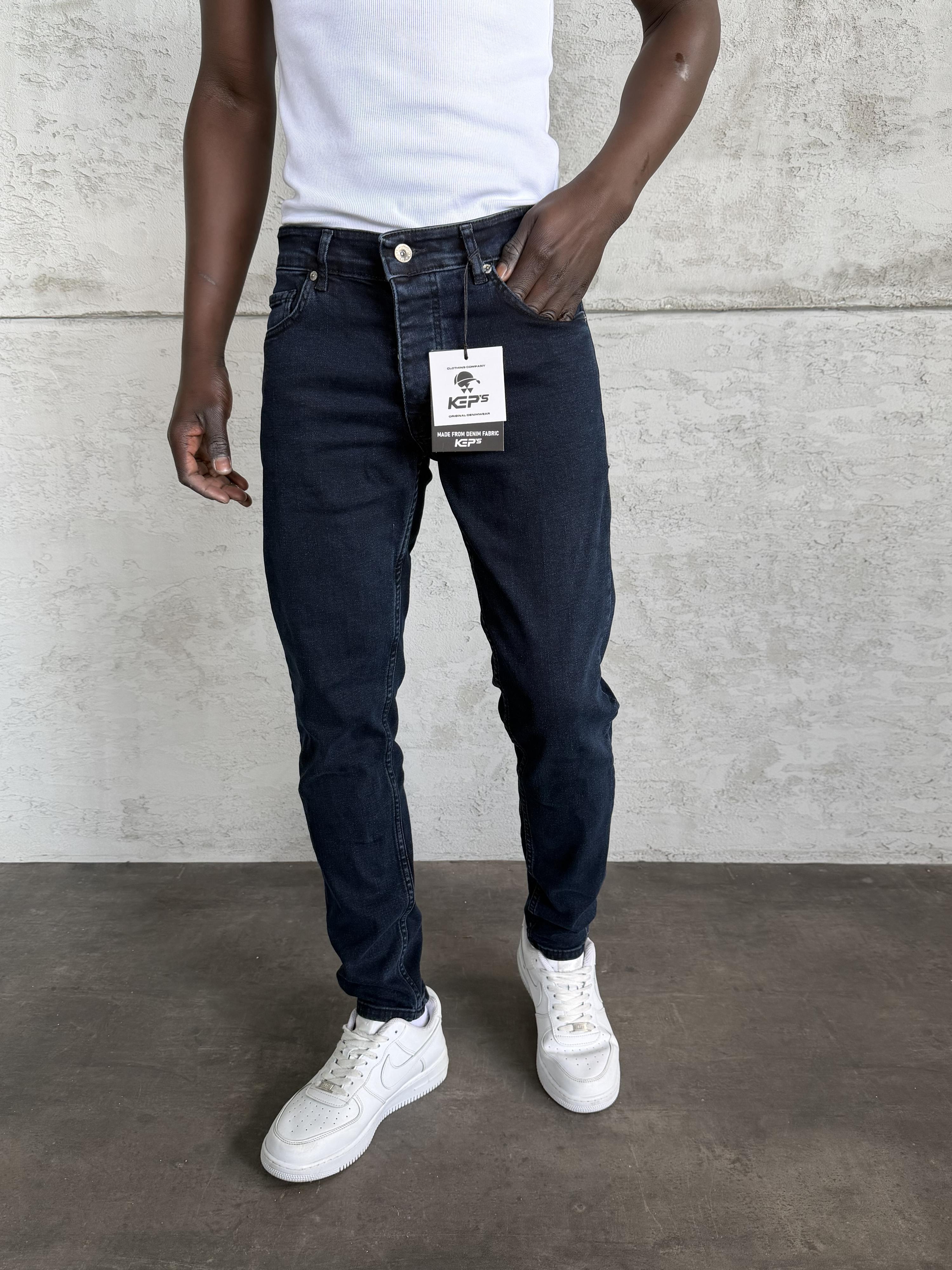 Koyu Lacivert Slimfit Jean