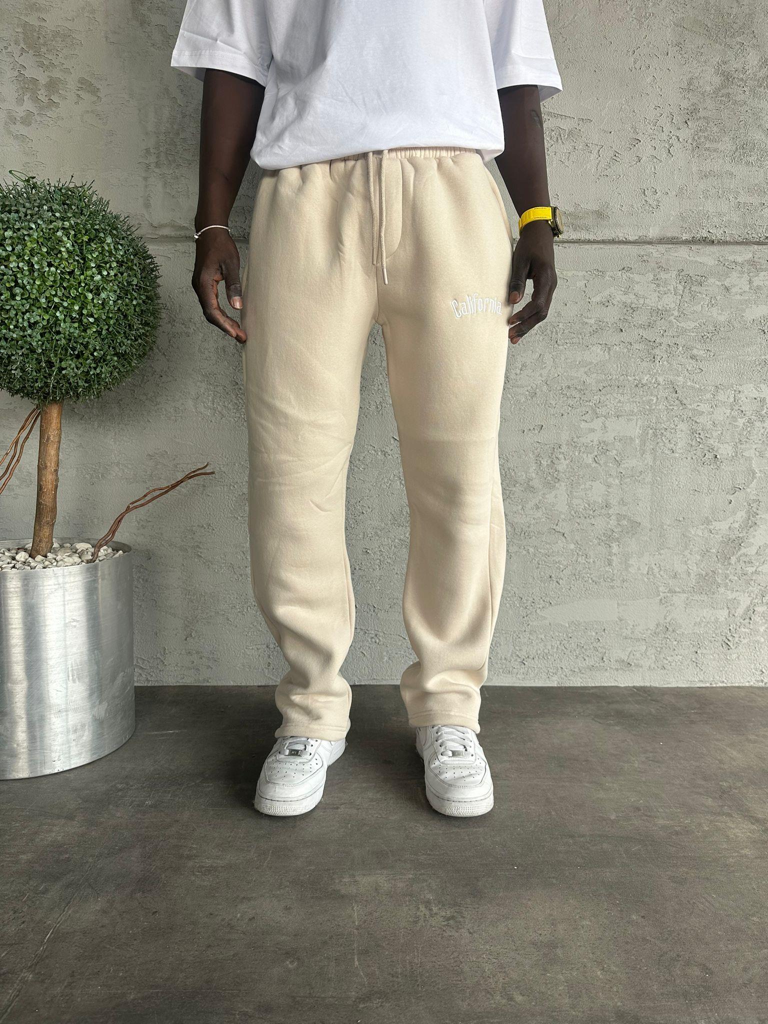 Krem California Yazılı Eşofman