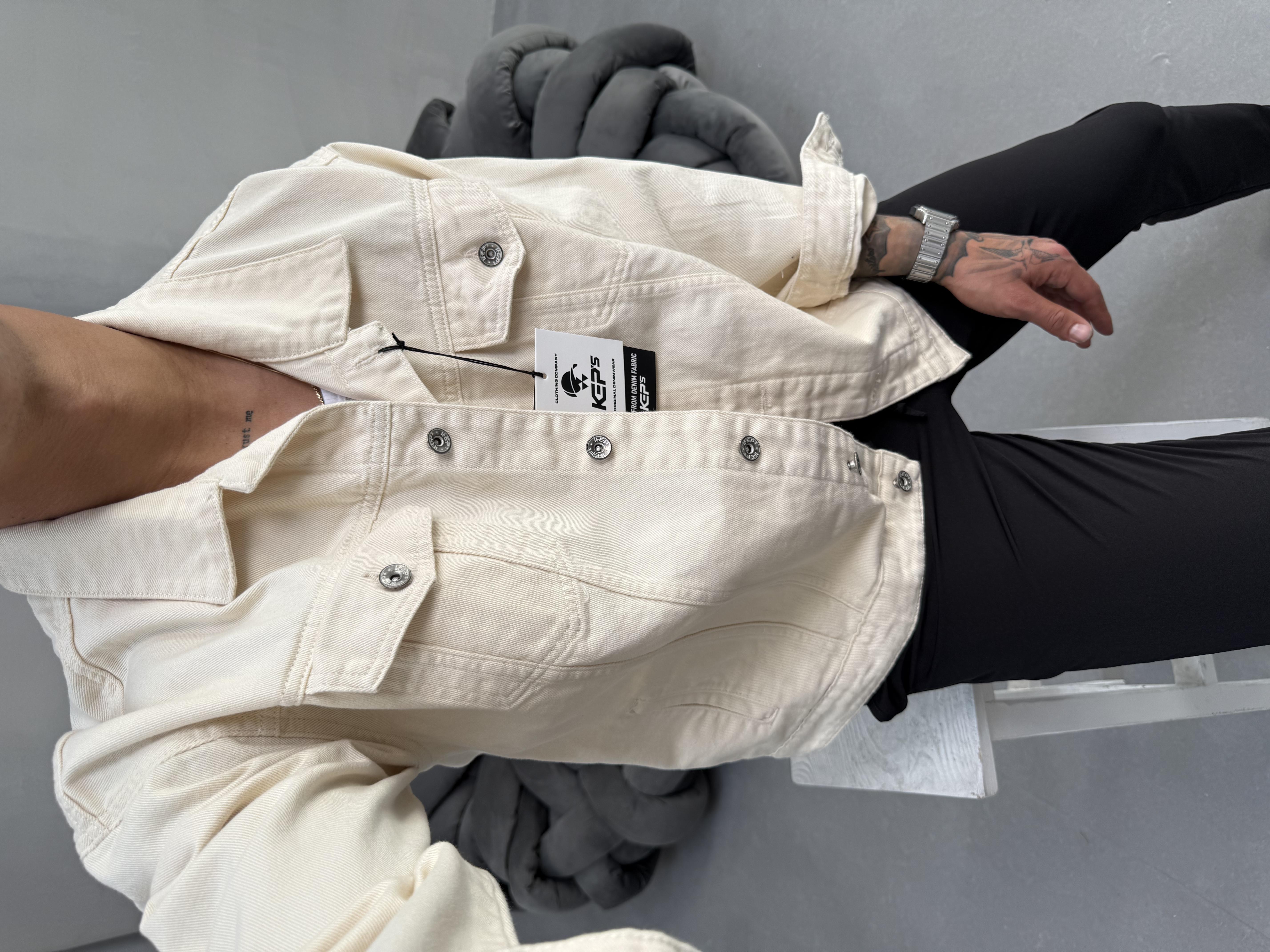 Krem Kot Ceket