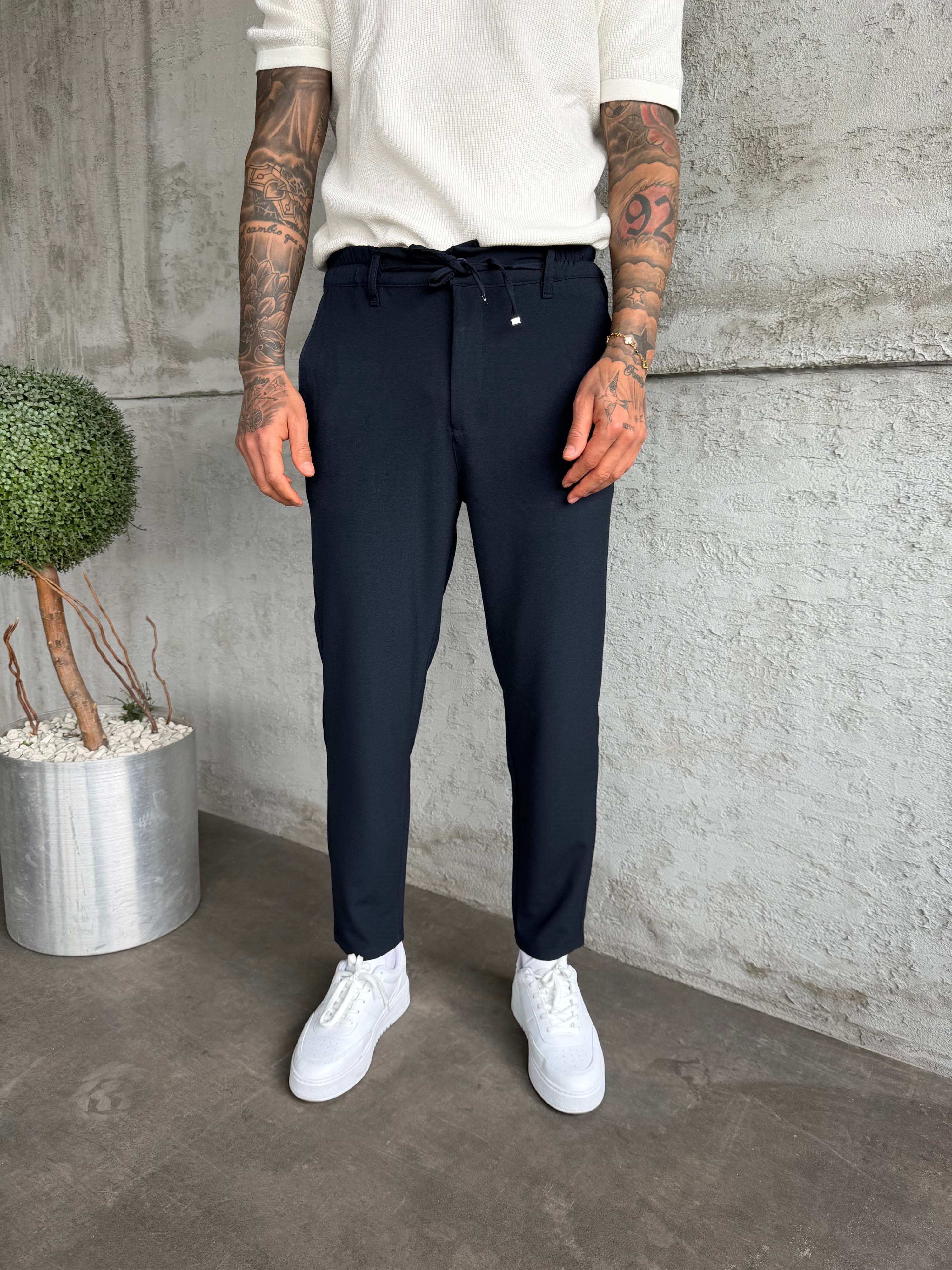 Lacivert Regular Fit Kumaş Pantolon