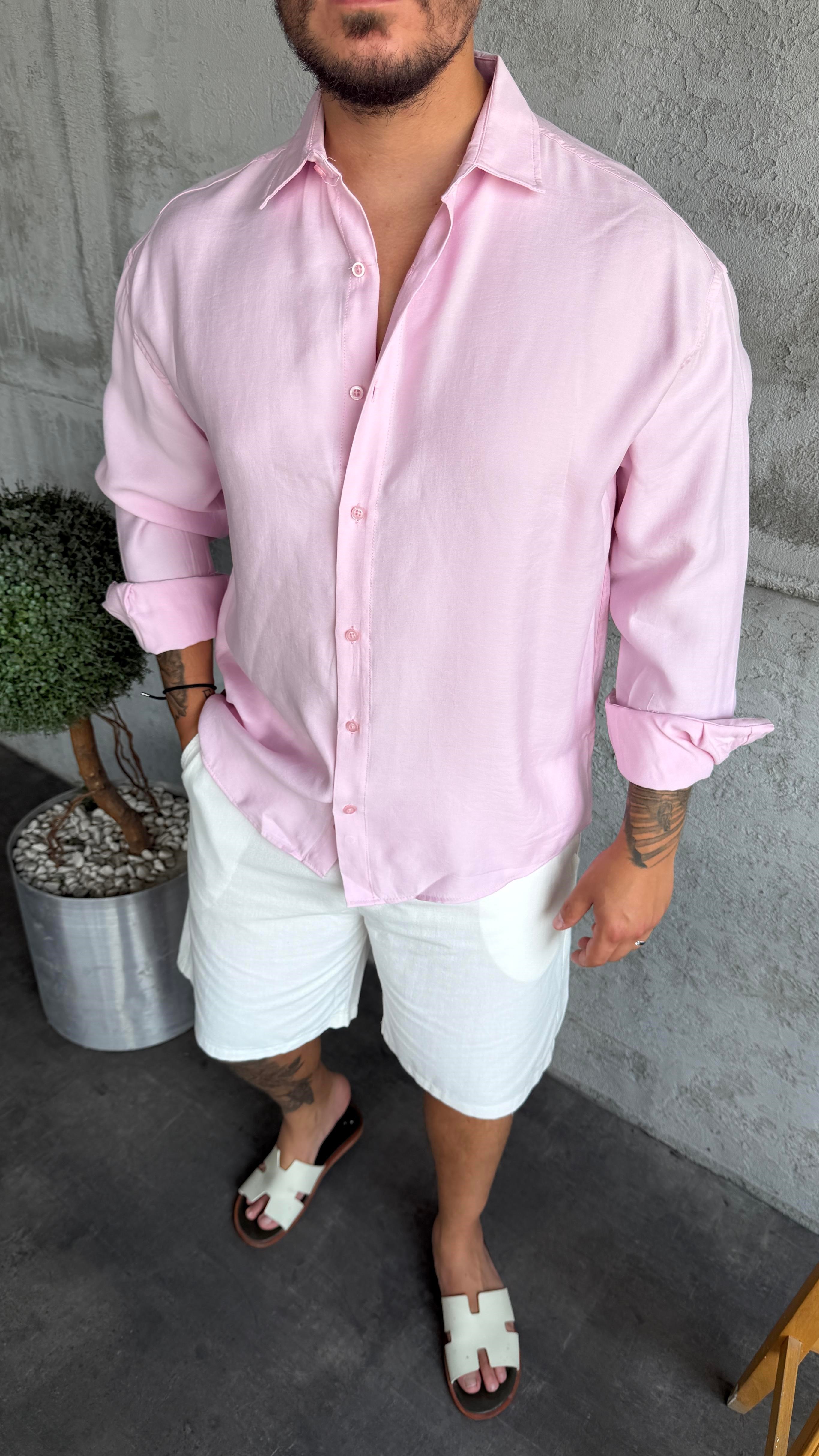 Pembe Modal Gömlek