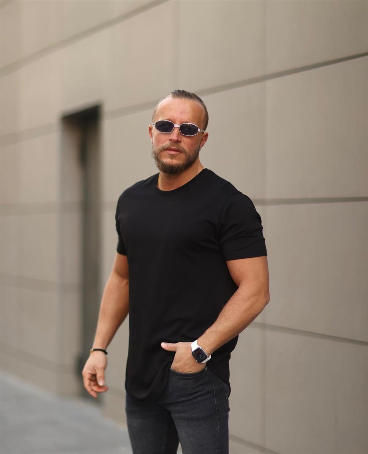 Siyah Oversize Basic T-Shirt